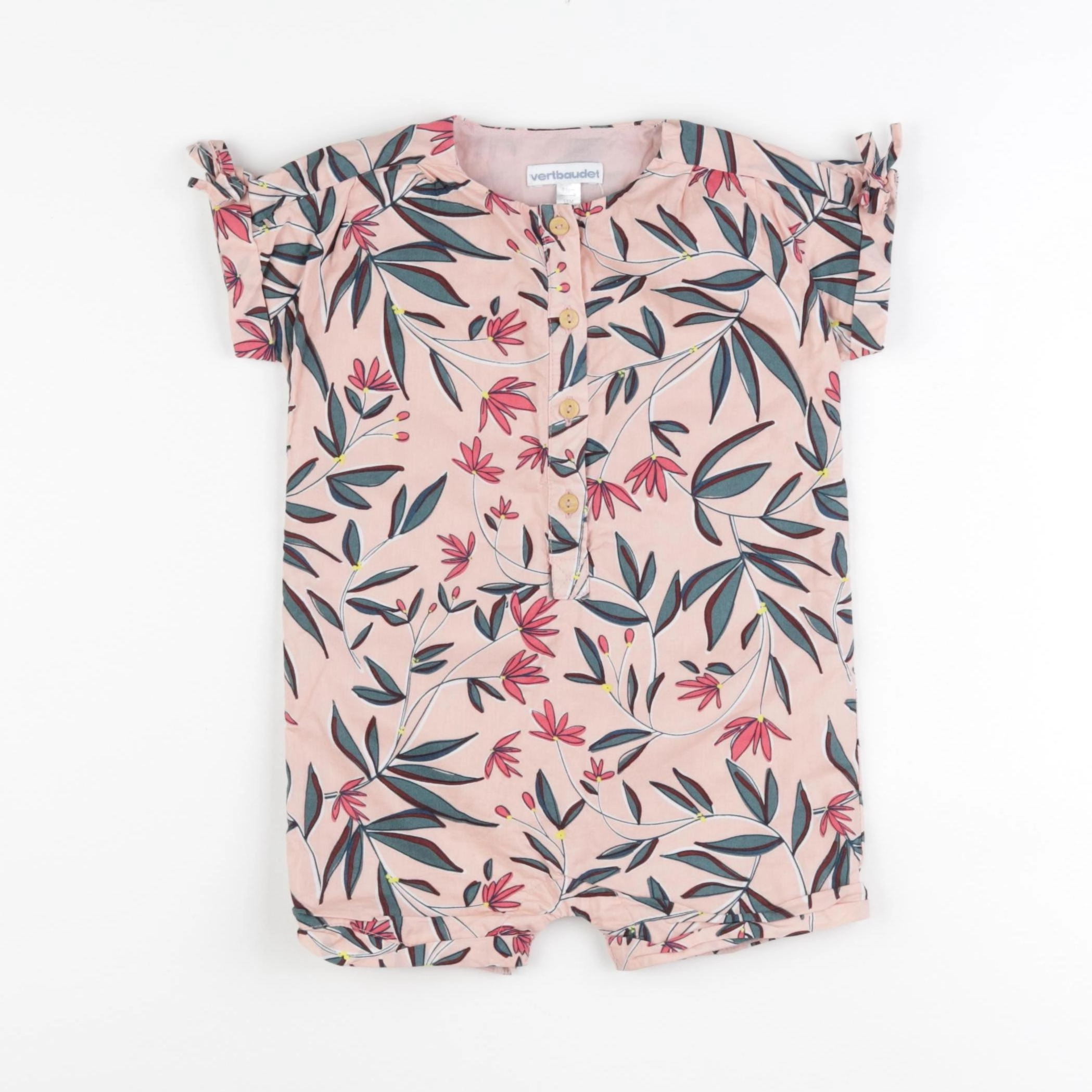 Vertbaudet - combinaison rose - 18 mois