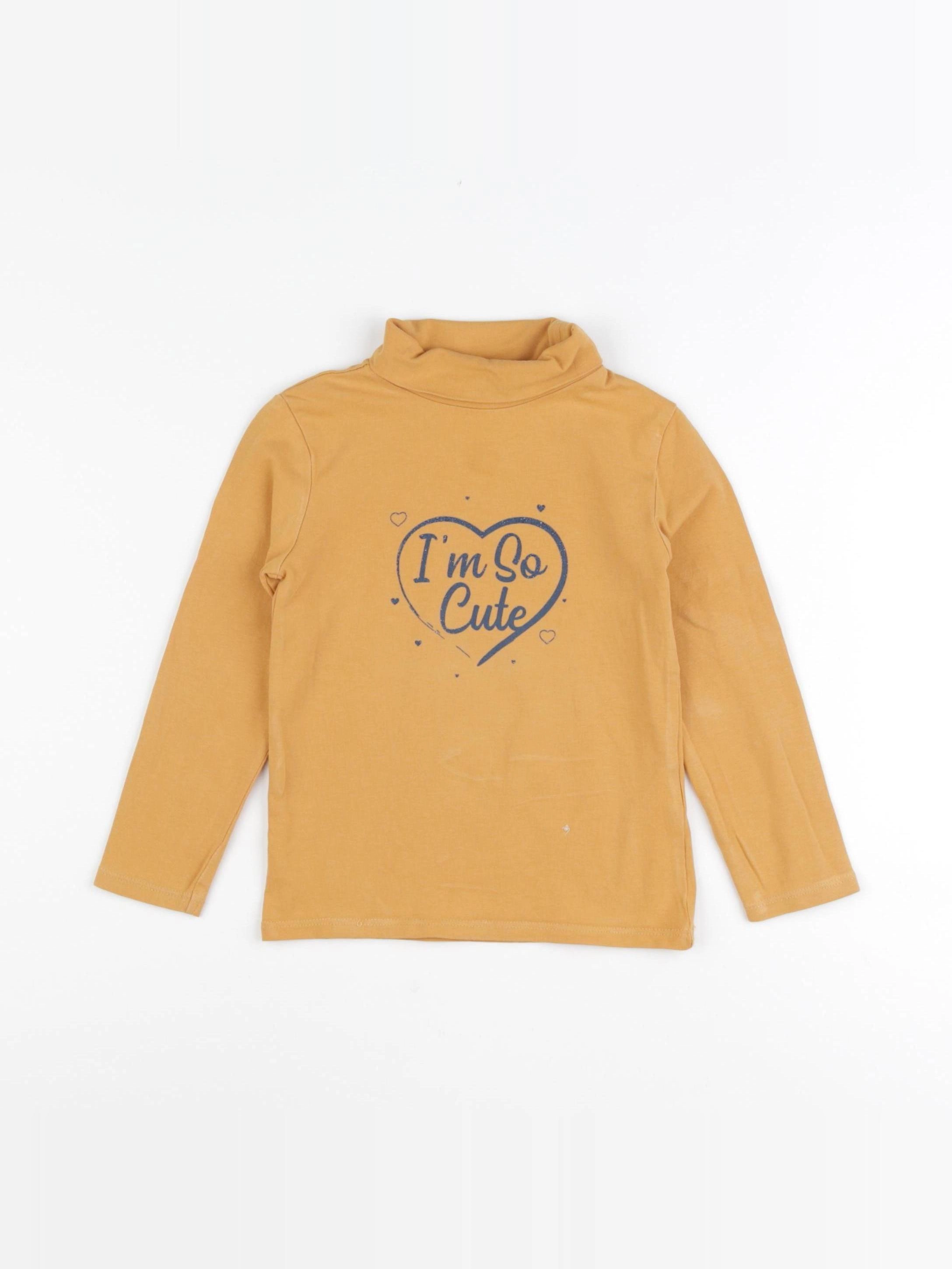 Vertbaudet - sous-pull jaune - 3 ans