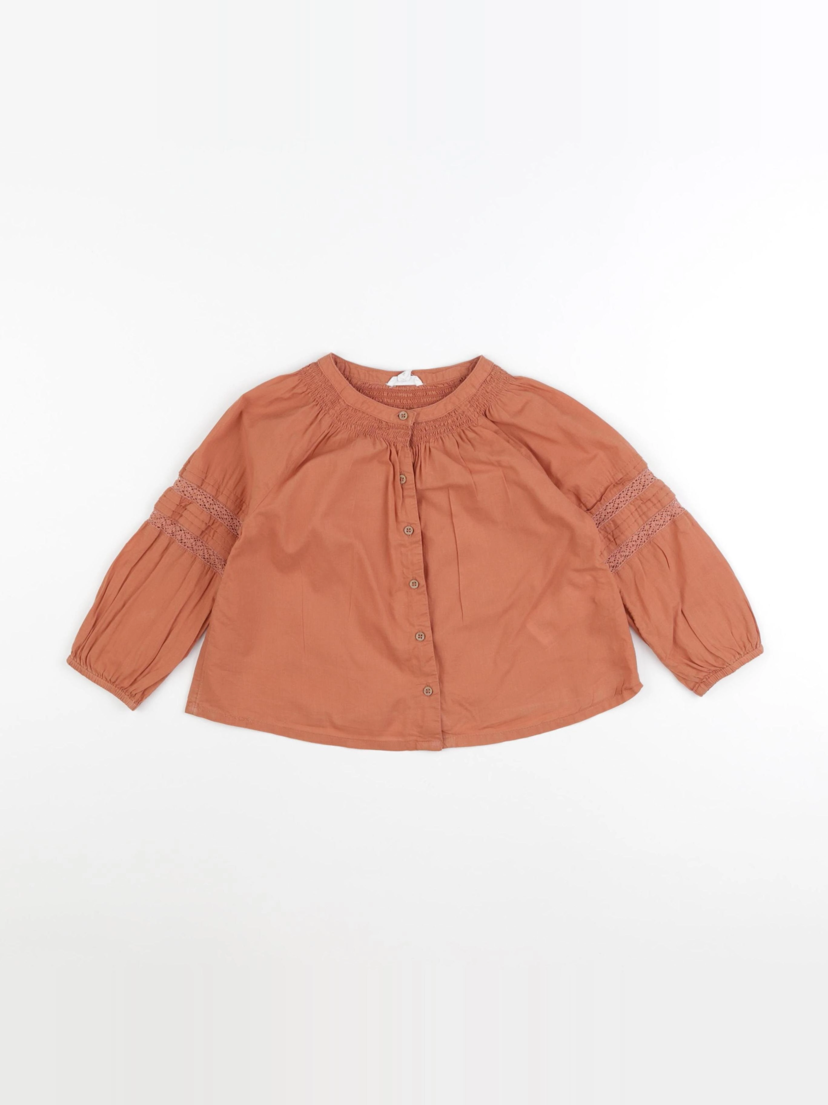 Vertbaudet - blouse marron - 24 mois