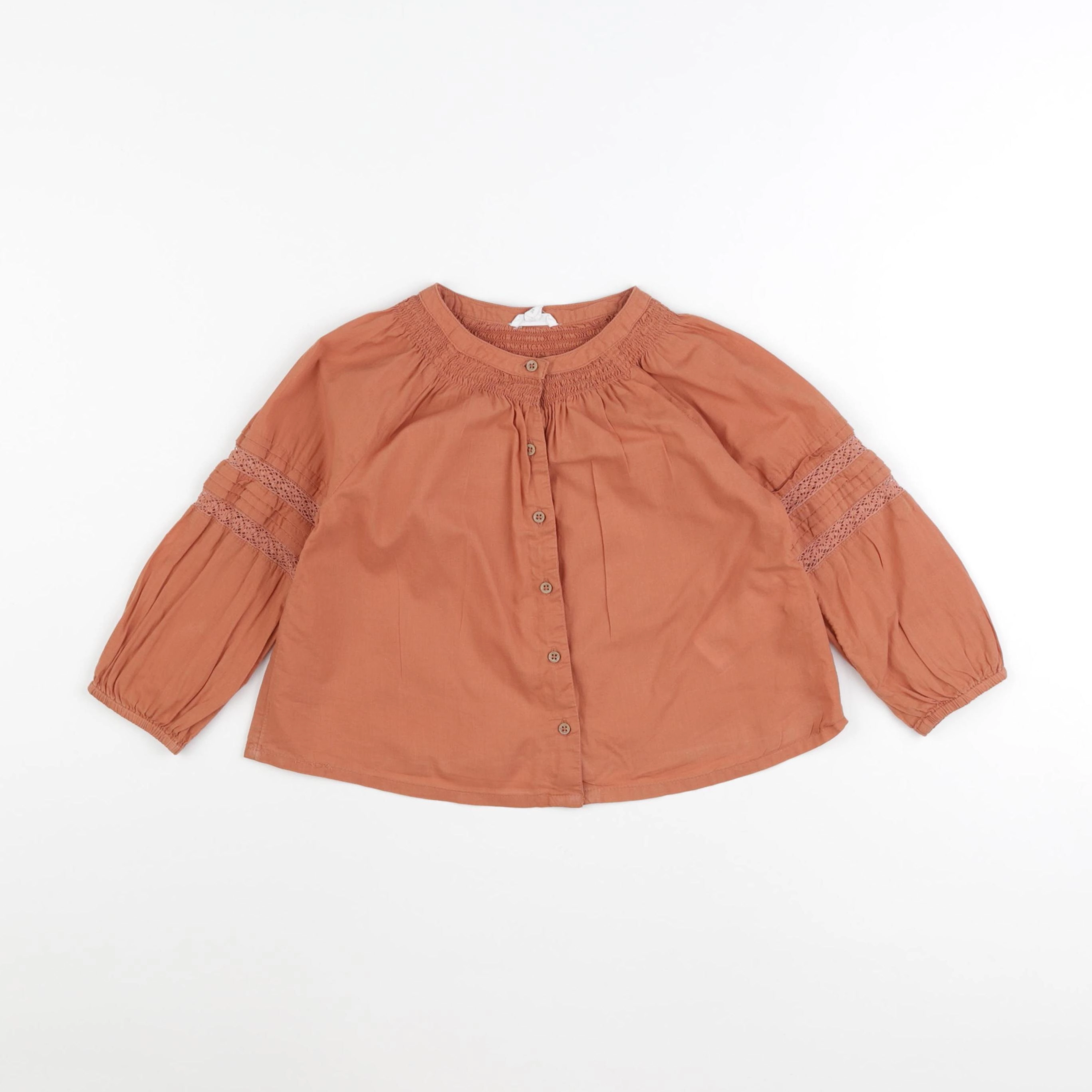Vertbaudet - blouse marron - 24 mois