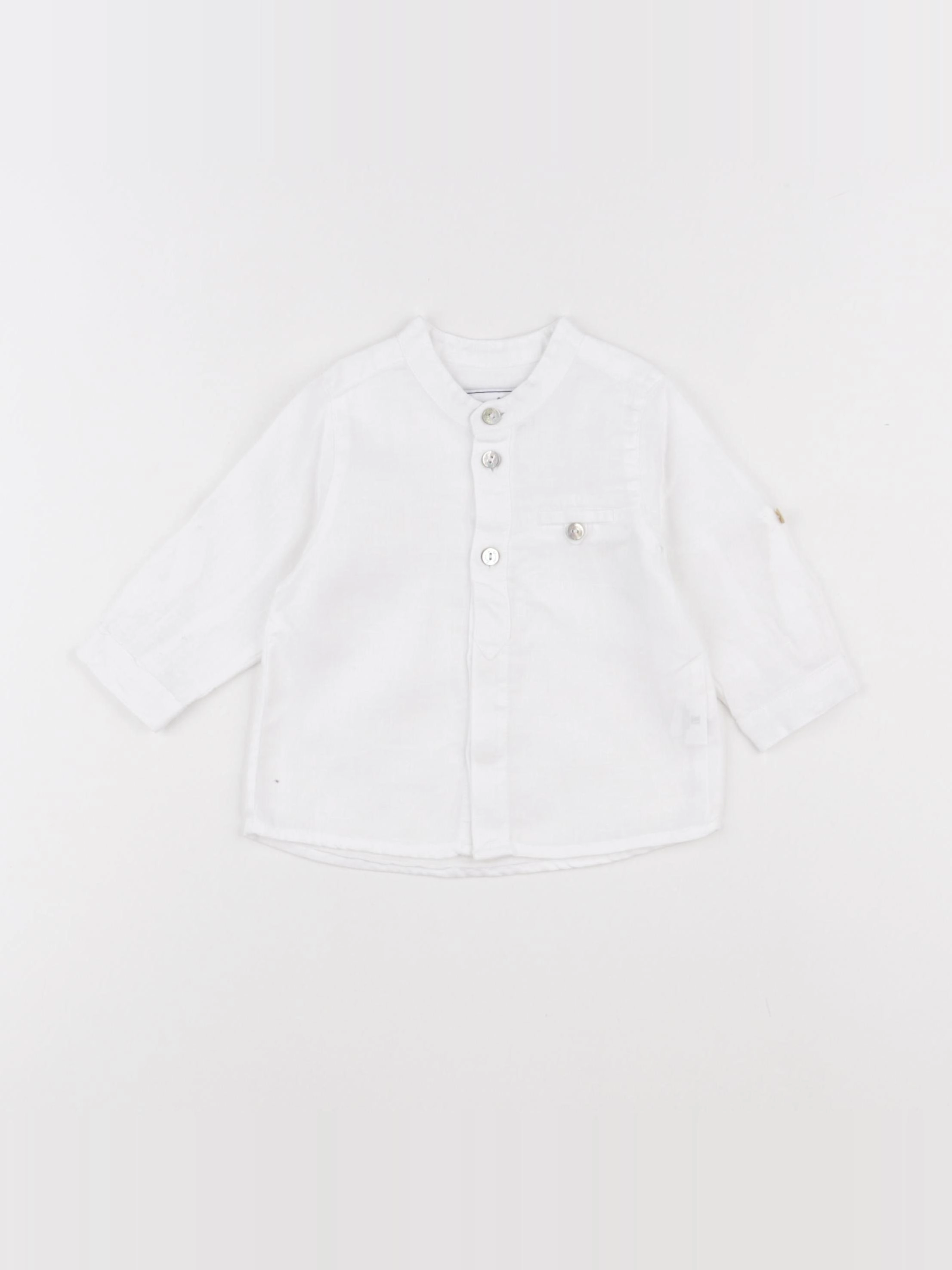 Tartine & Chocolat - chemise blanc - 6 mois