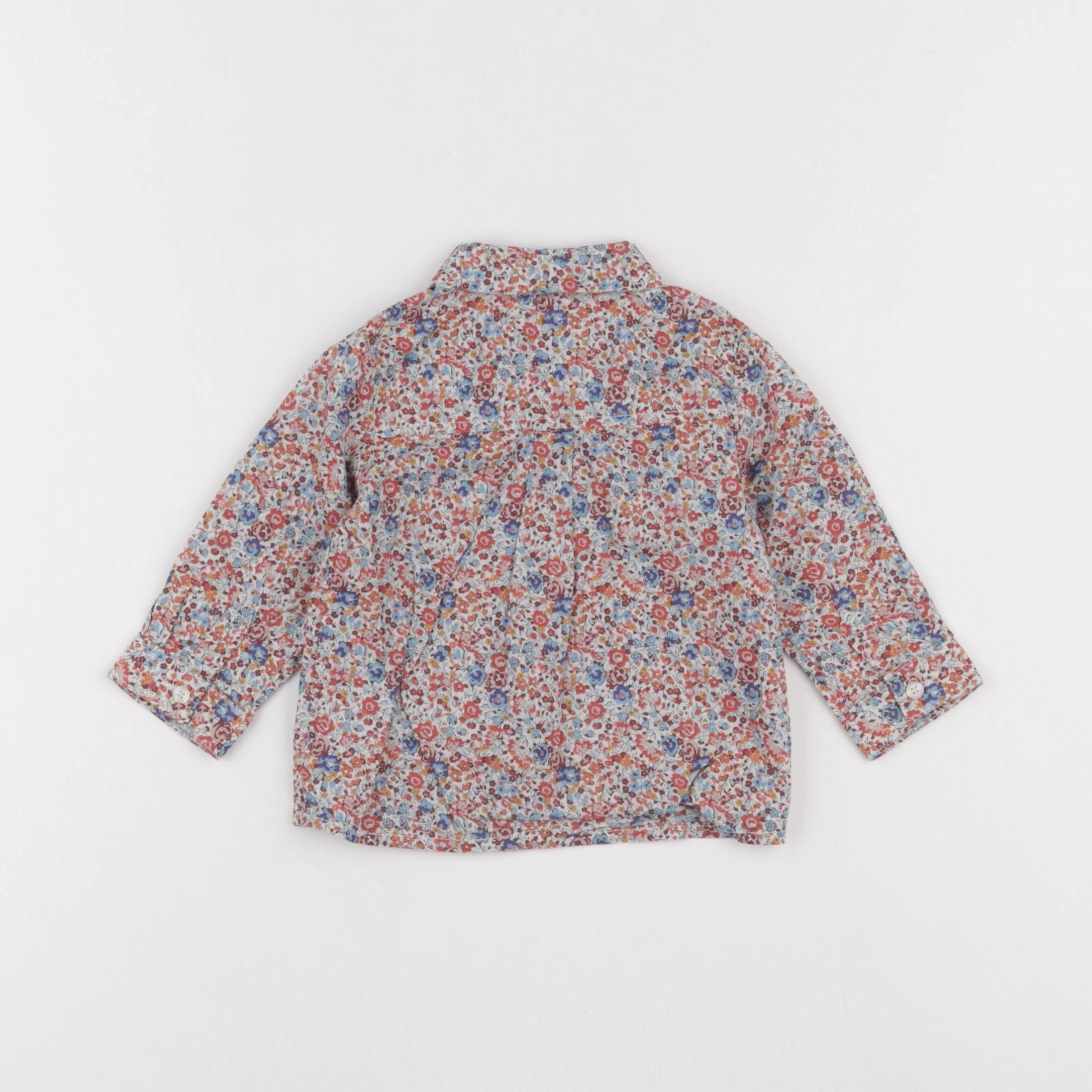 Tartine & Chocolat - chemise rouge - 6 mois