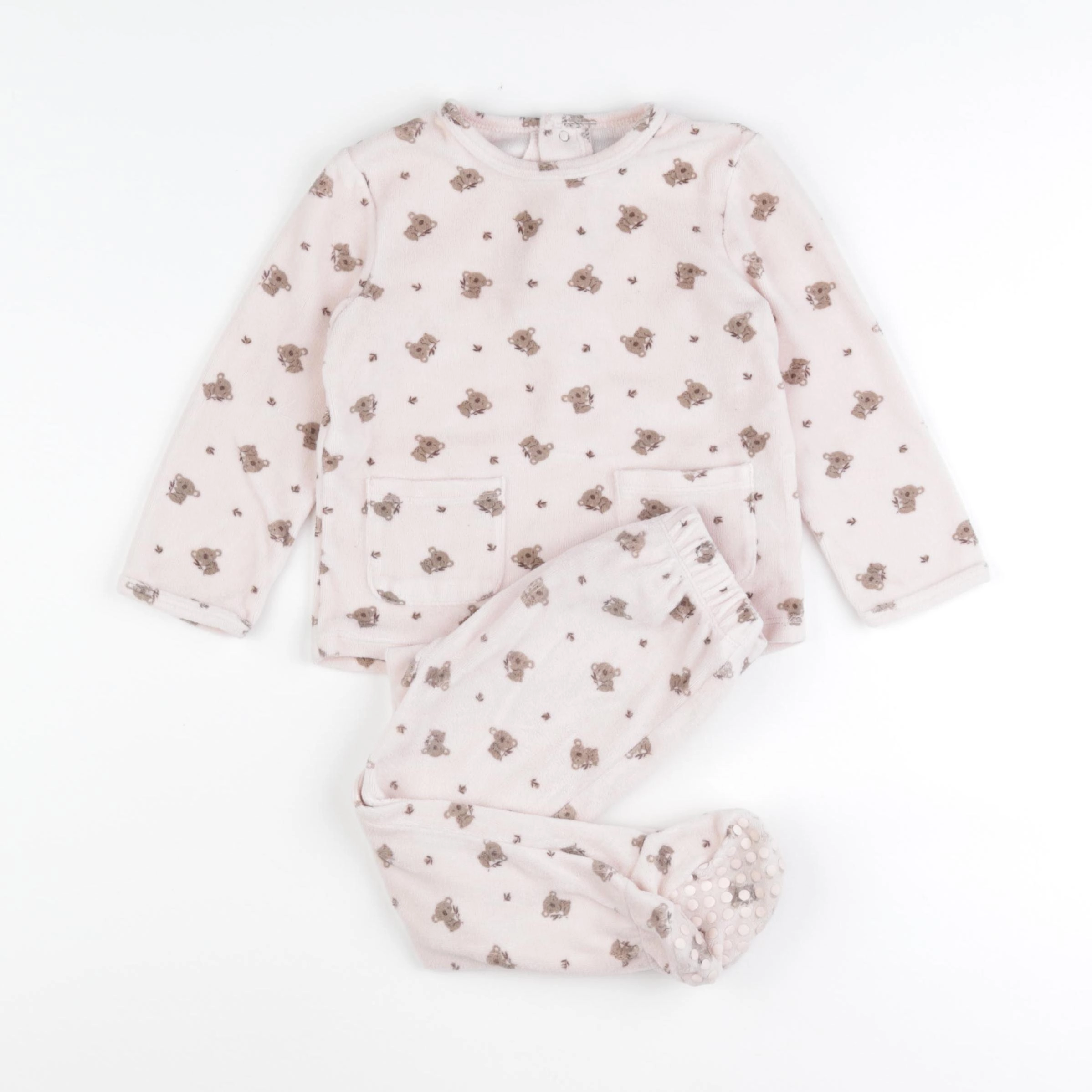 La Redoute - pyjama velours rose - 2 ans