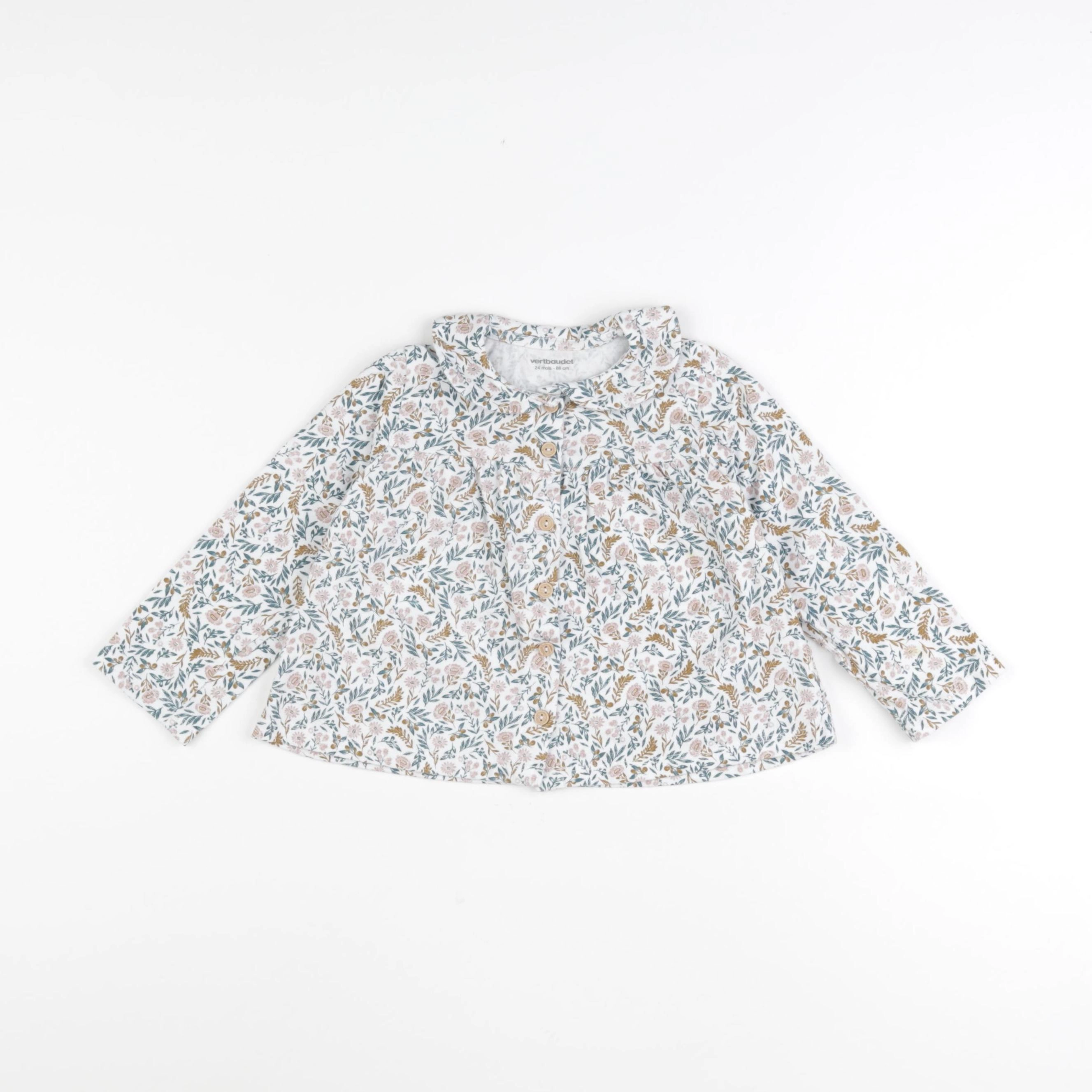 Vertbaudet - blouse blanc - 24 mois