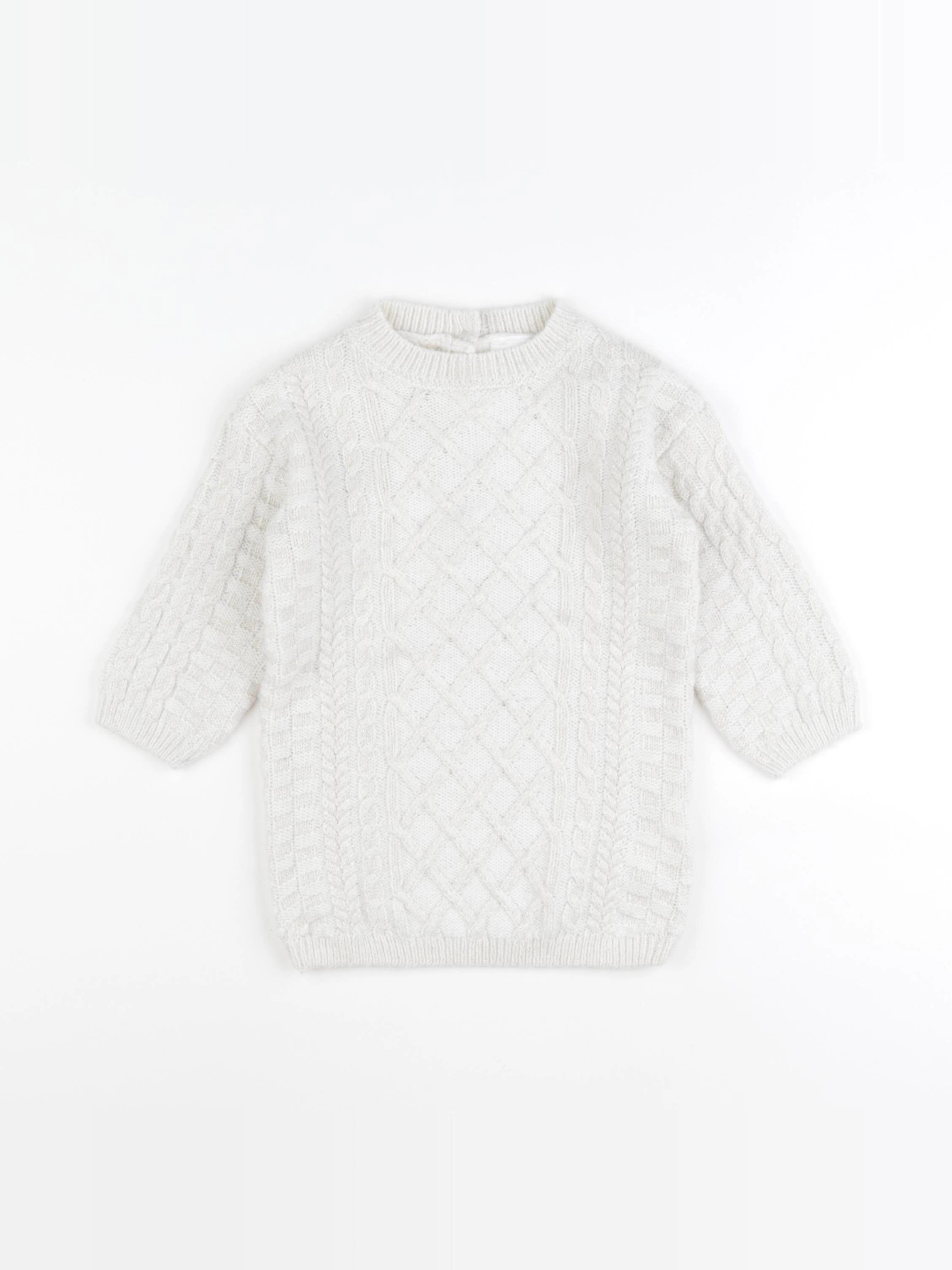 Tape à l'oeil - robe blanc - 18 mois