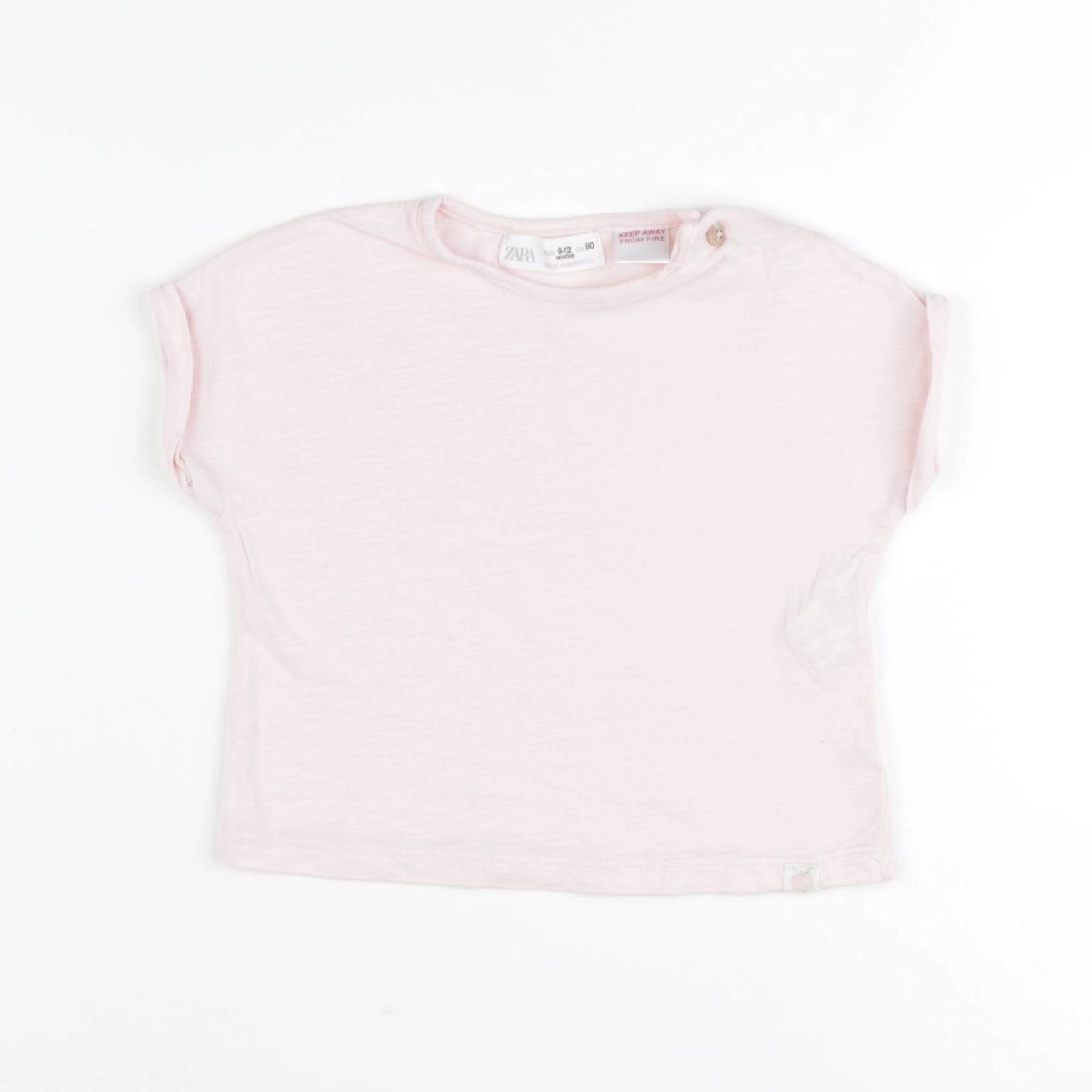 Zara - tee-shirt rose - 9/12 mois