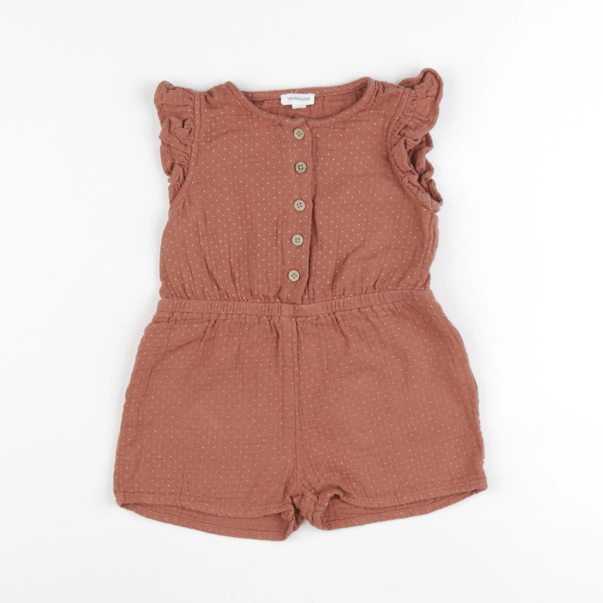 Vertbaudet - combinaison marron - 2 ans