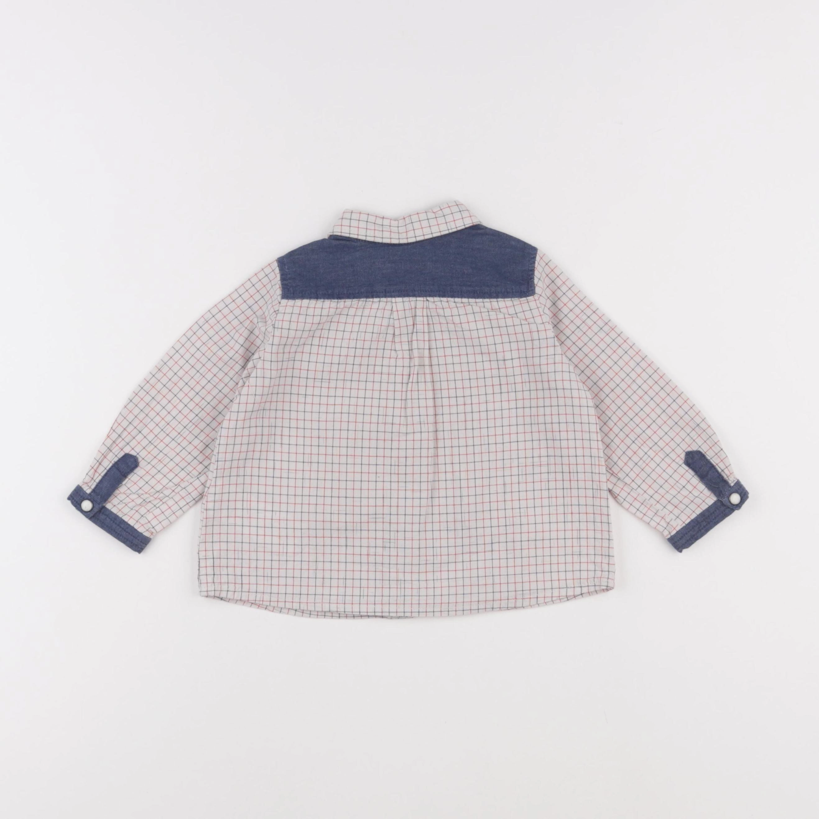 Bonpoint - chemise gris - 12 mois