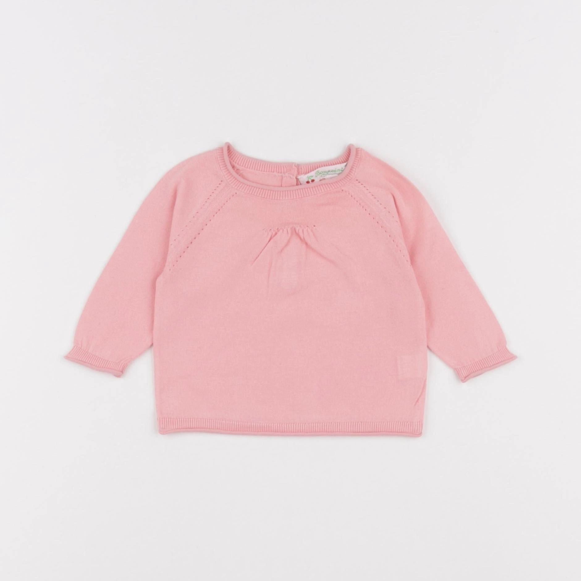 Bonpoint - pull rose - 3 mois