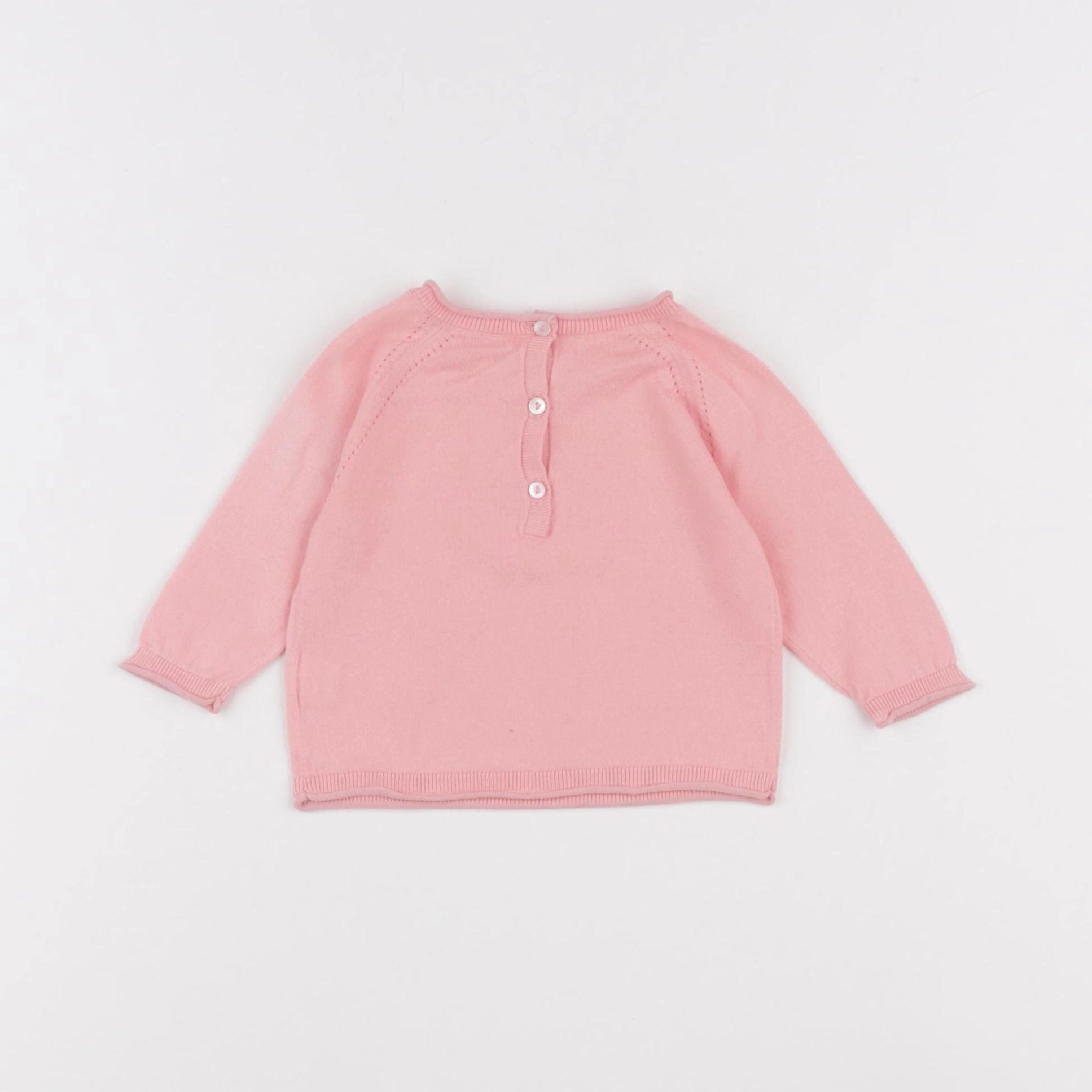 Bonpoint - pull rose - 3 mois