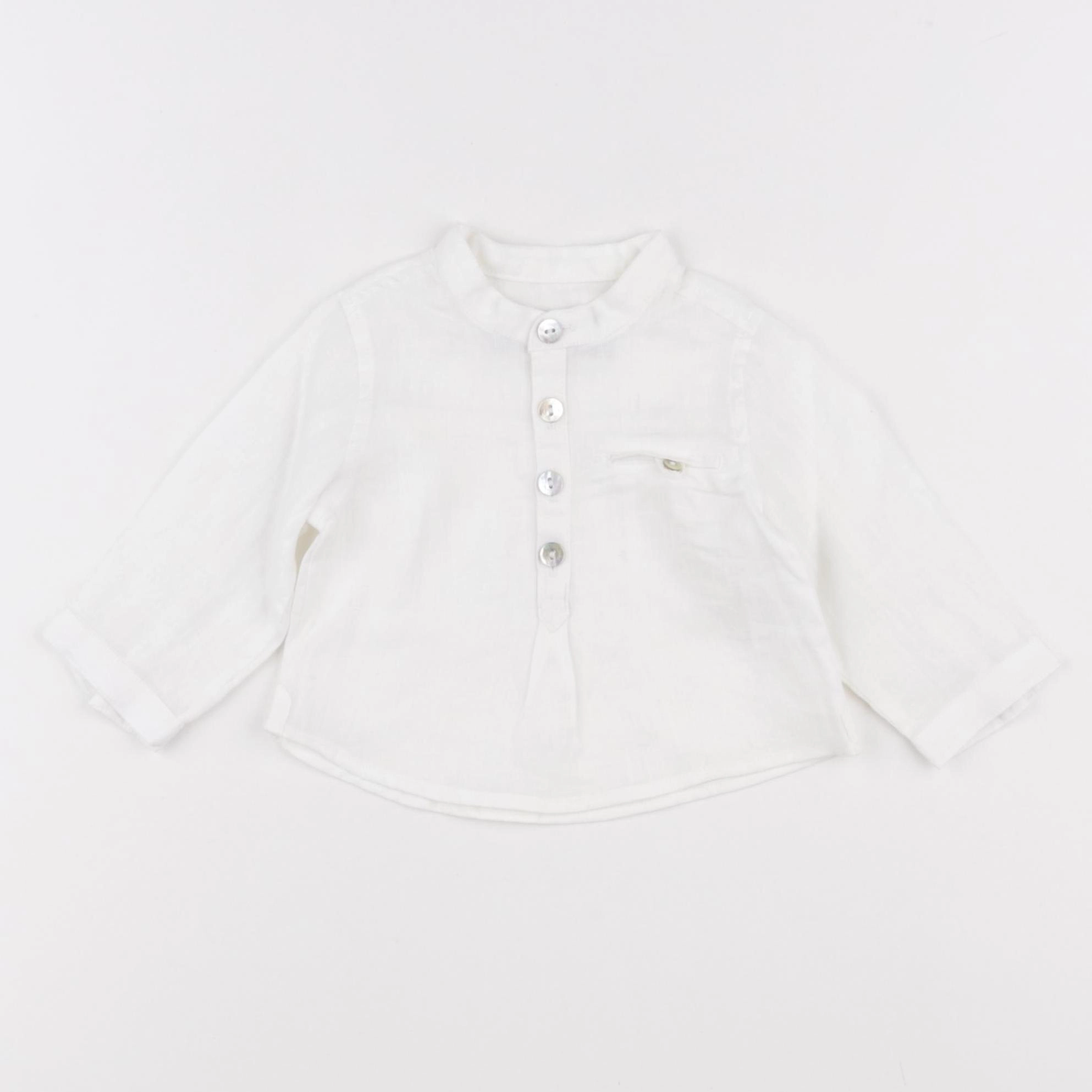 Tartine & Chocolat - chemise blanc - 3 mois