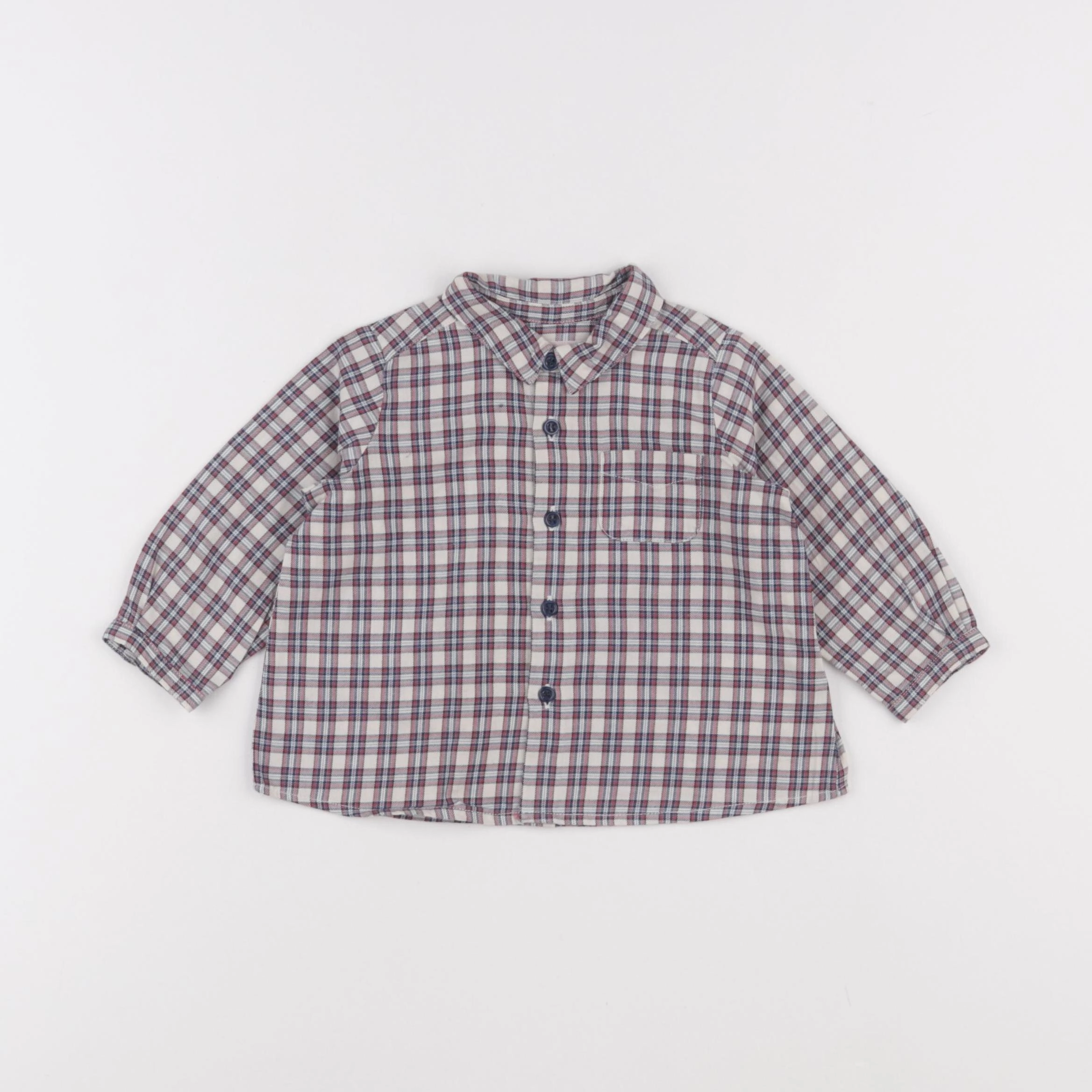 Bonpoint - chemise rouge - 6 mois