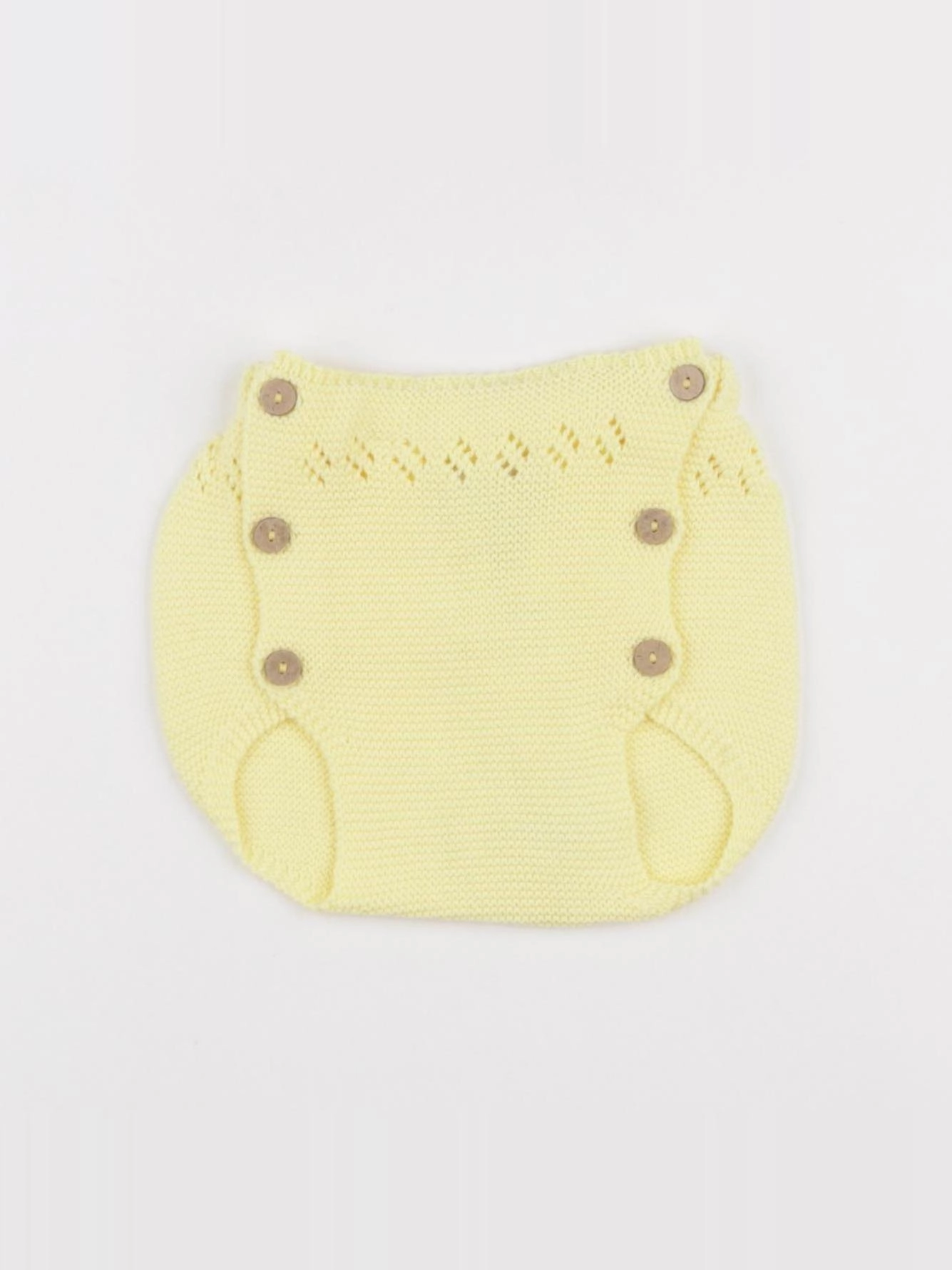 Bonnet à Pompon - bloomer jaune - 6 mois