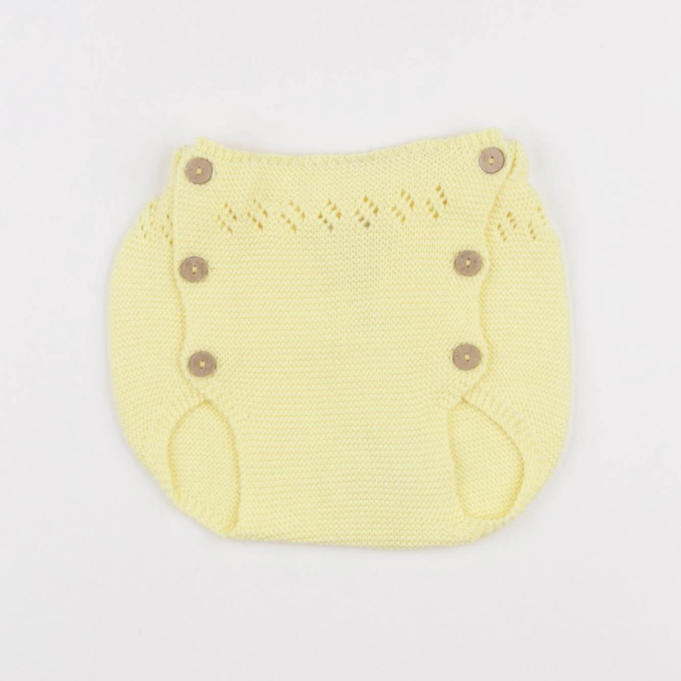Bonnet à Pompon - bloomer jaune - 6 mois