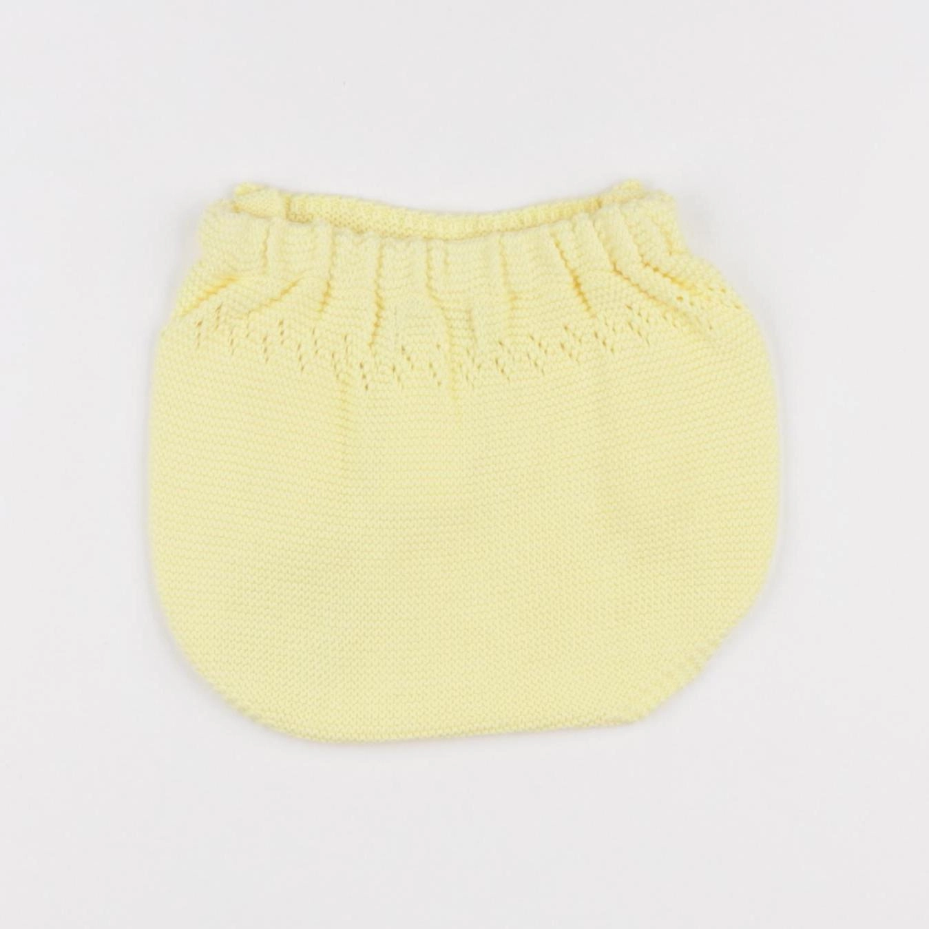 Bonnet à Pompon - bloomer jaune - 6 mois
