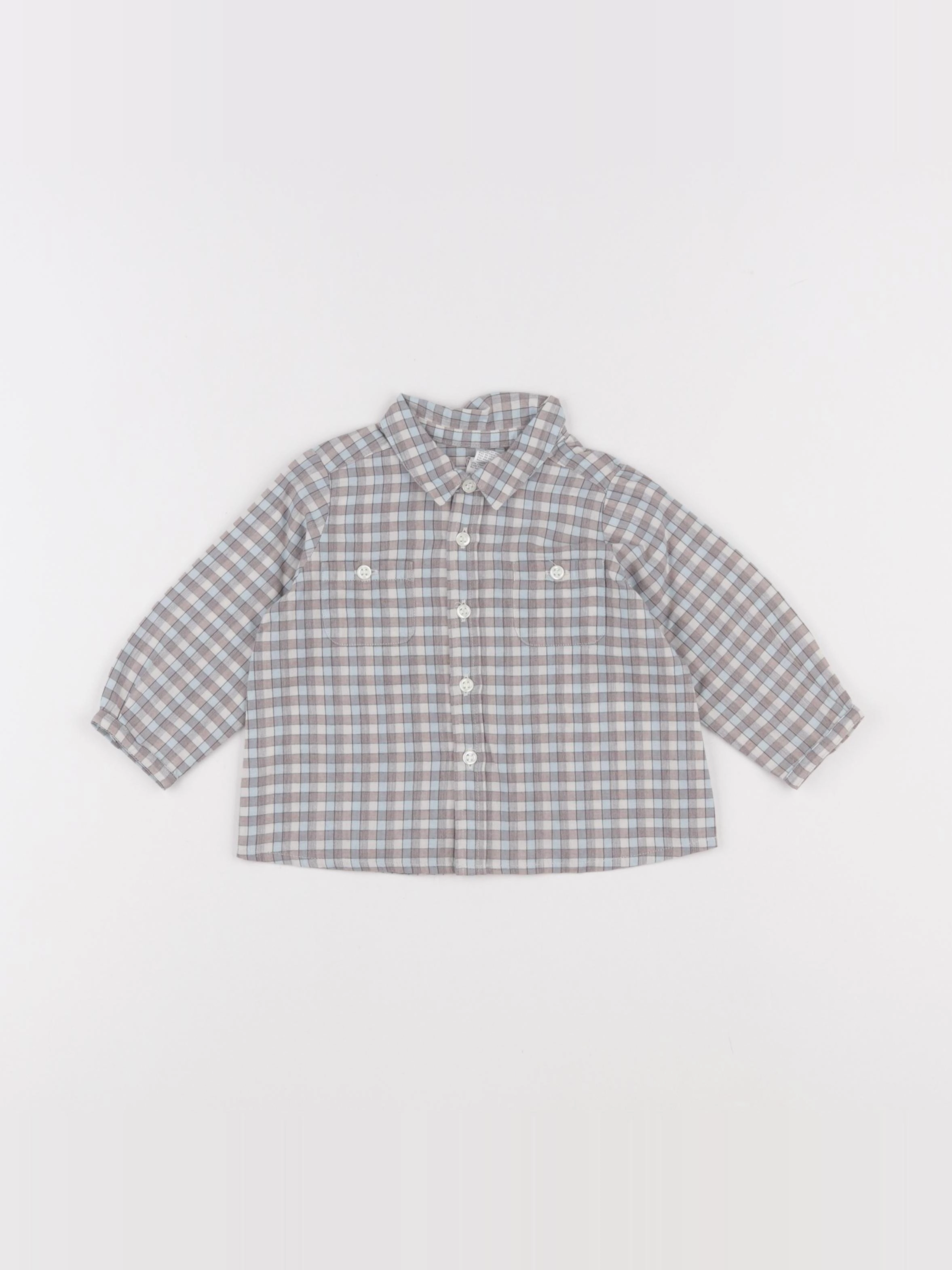 Bonpoint - chemise bleu - 6 mois