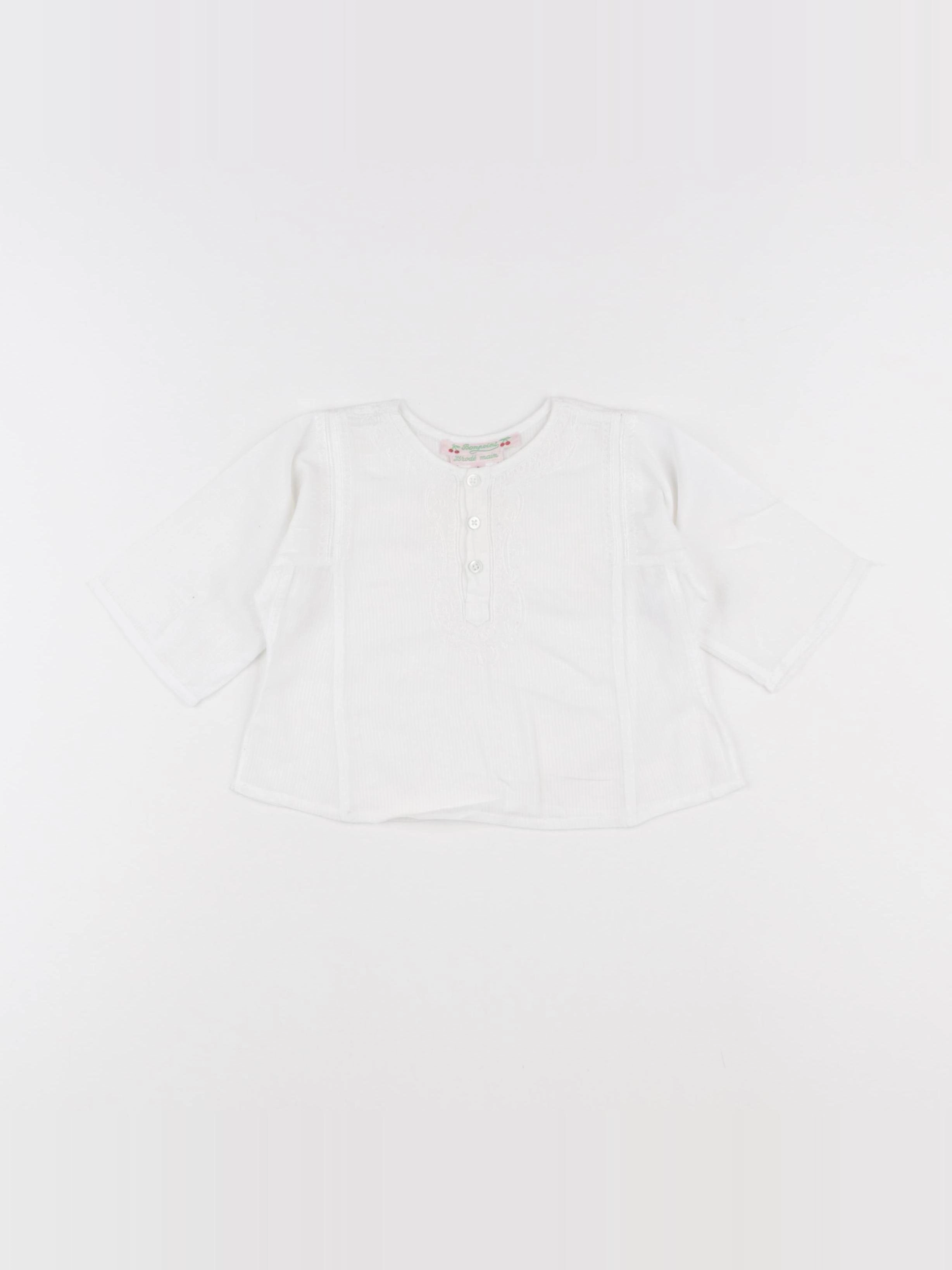 Bonpoint - blouse blanc - 6 mois