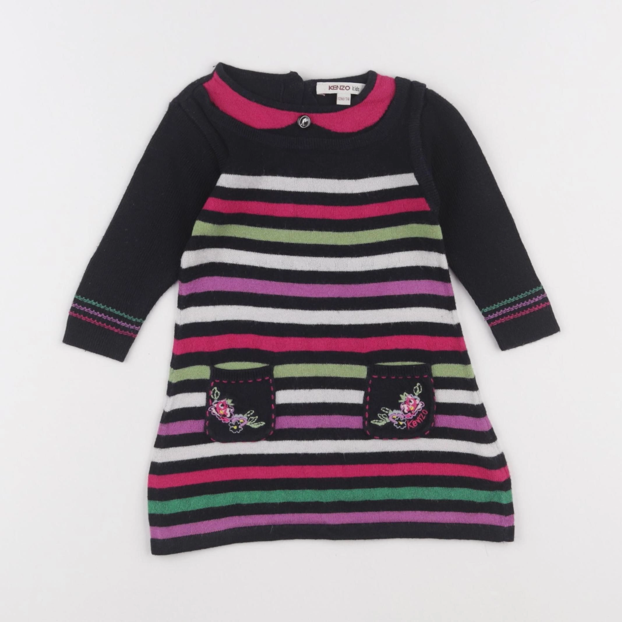 Kenzo - robe multicolore - 12 mois