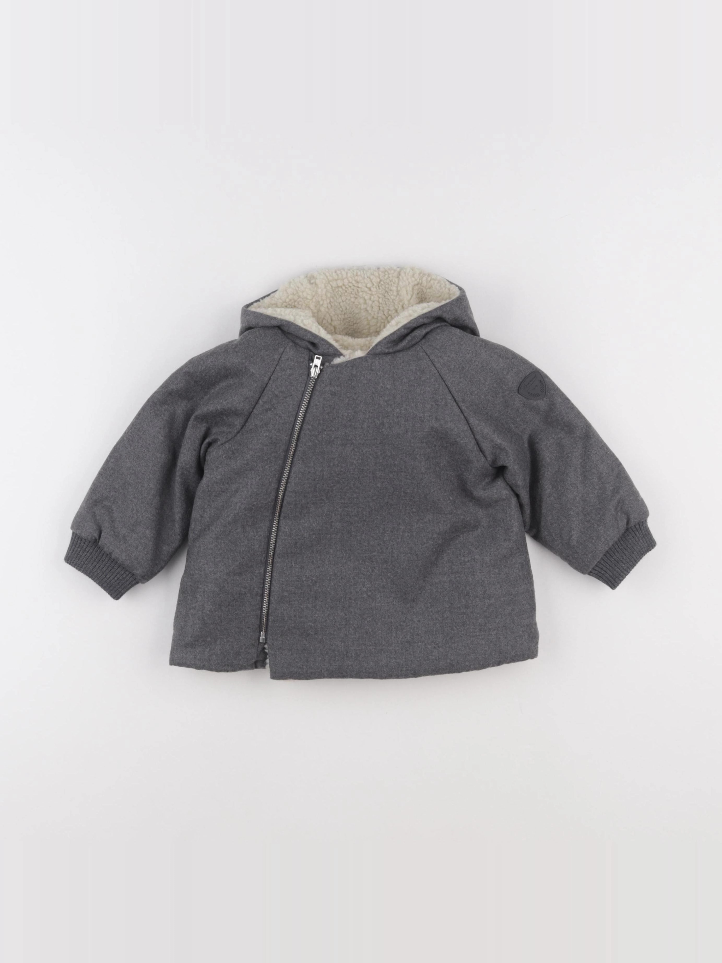Bonpoint - manteau gris - 18 mois