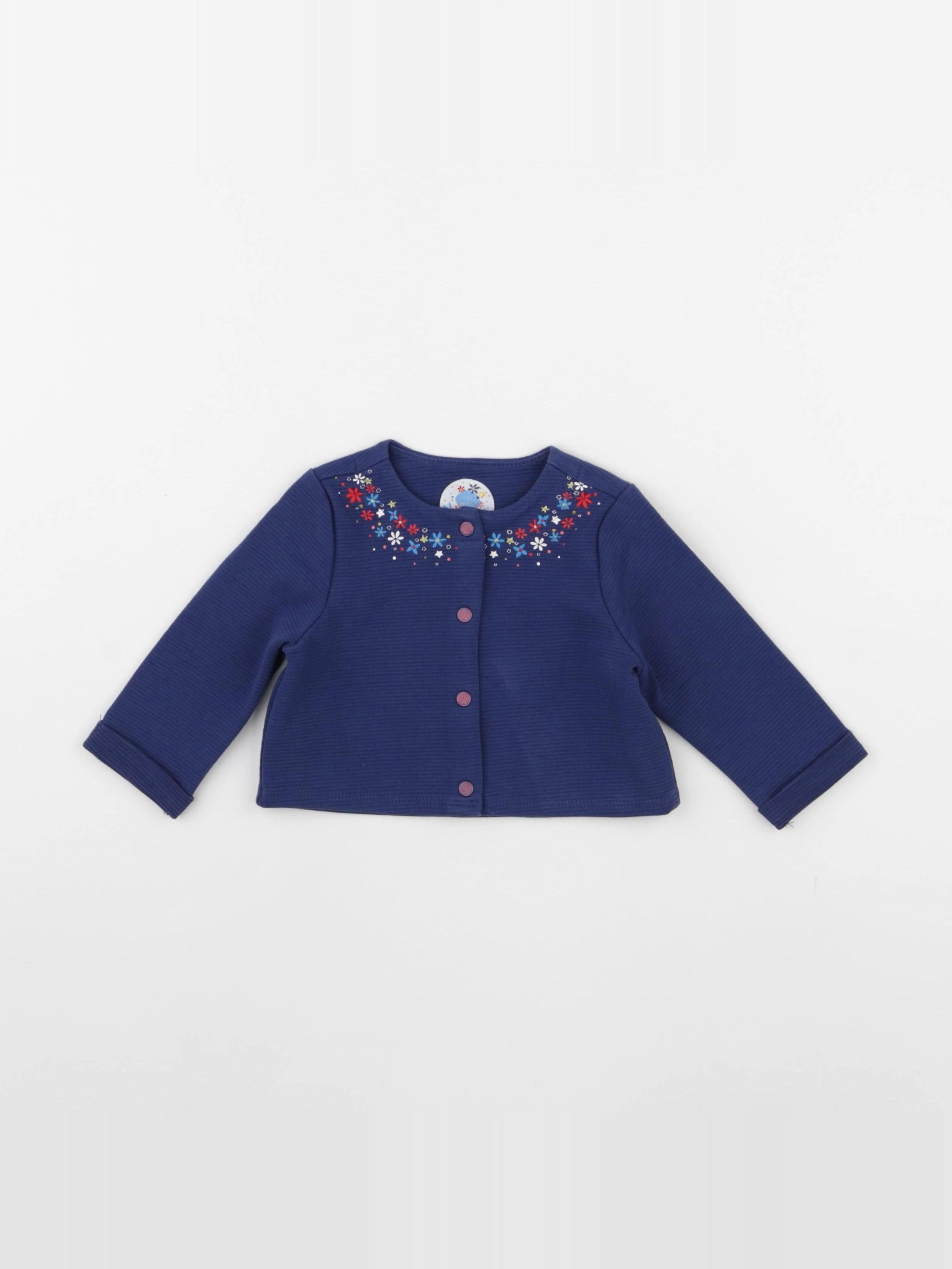 Sergent Major - gilet bleu - 6 mois