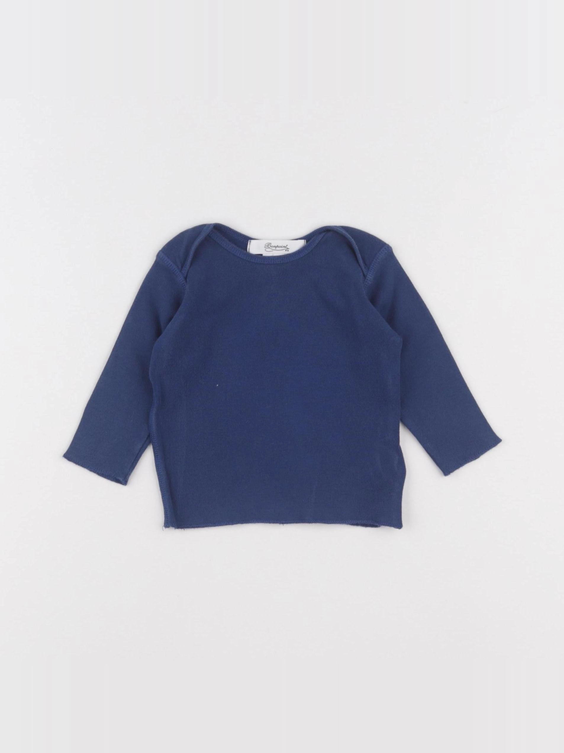 Bonpoint - maillot de corps bleu - 6 mois