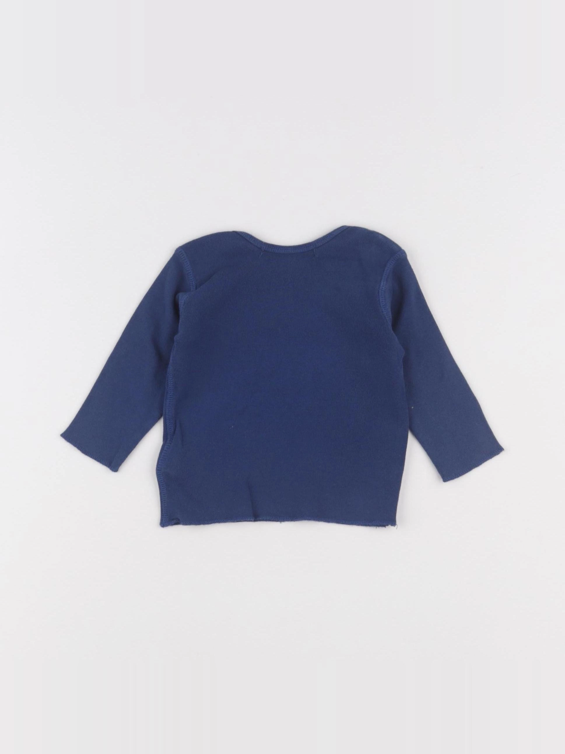 Bonpoint - maillot de corps bleu - 6 mois
