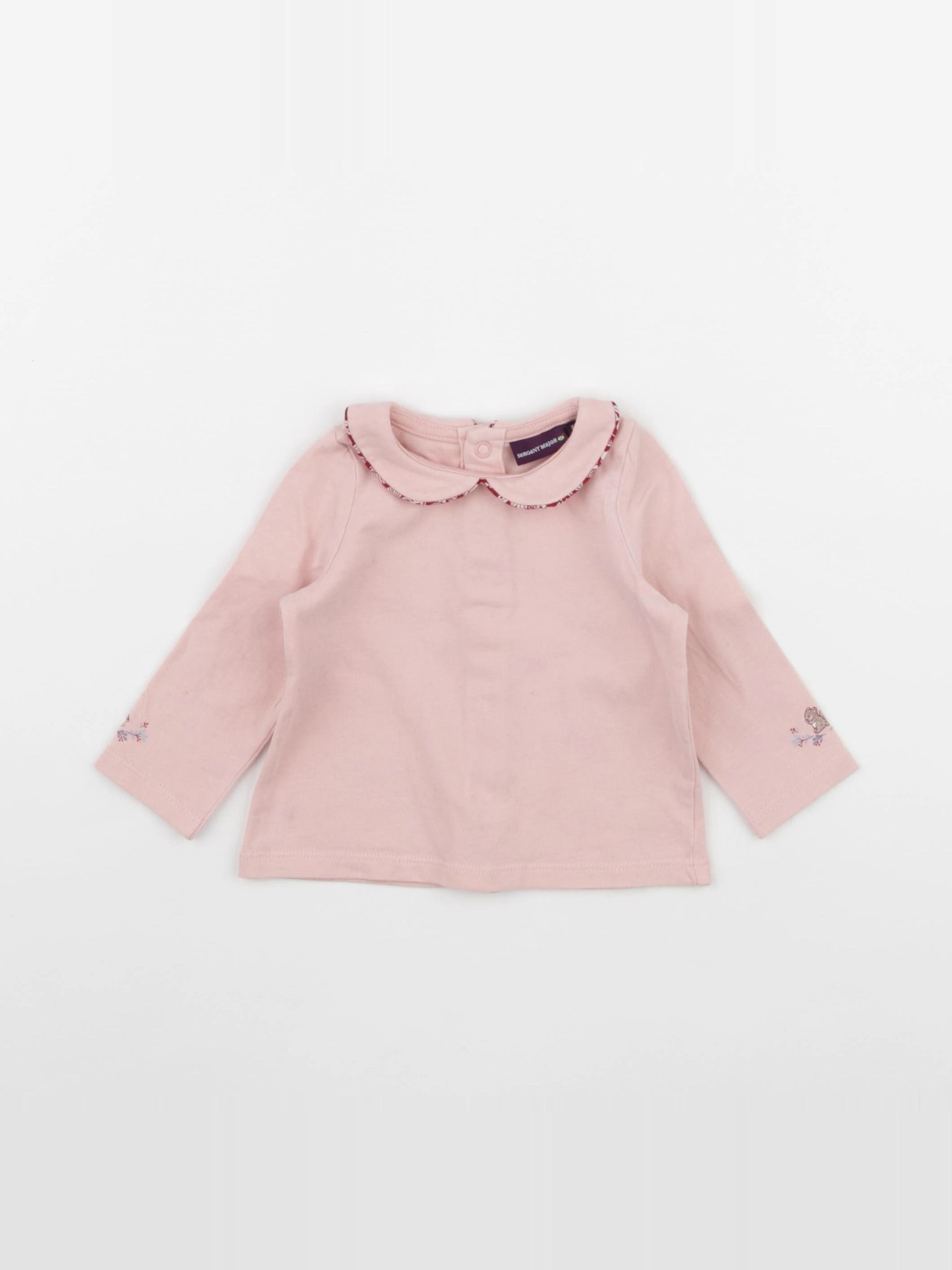 Sergent Major - tee-shirt rose - 6 mois