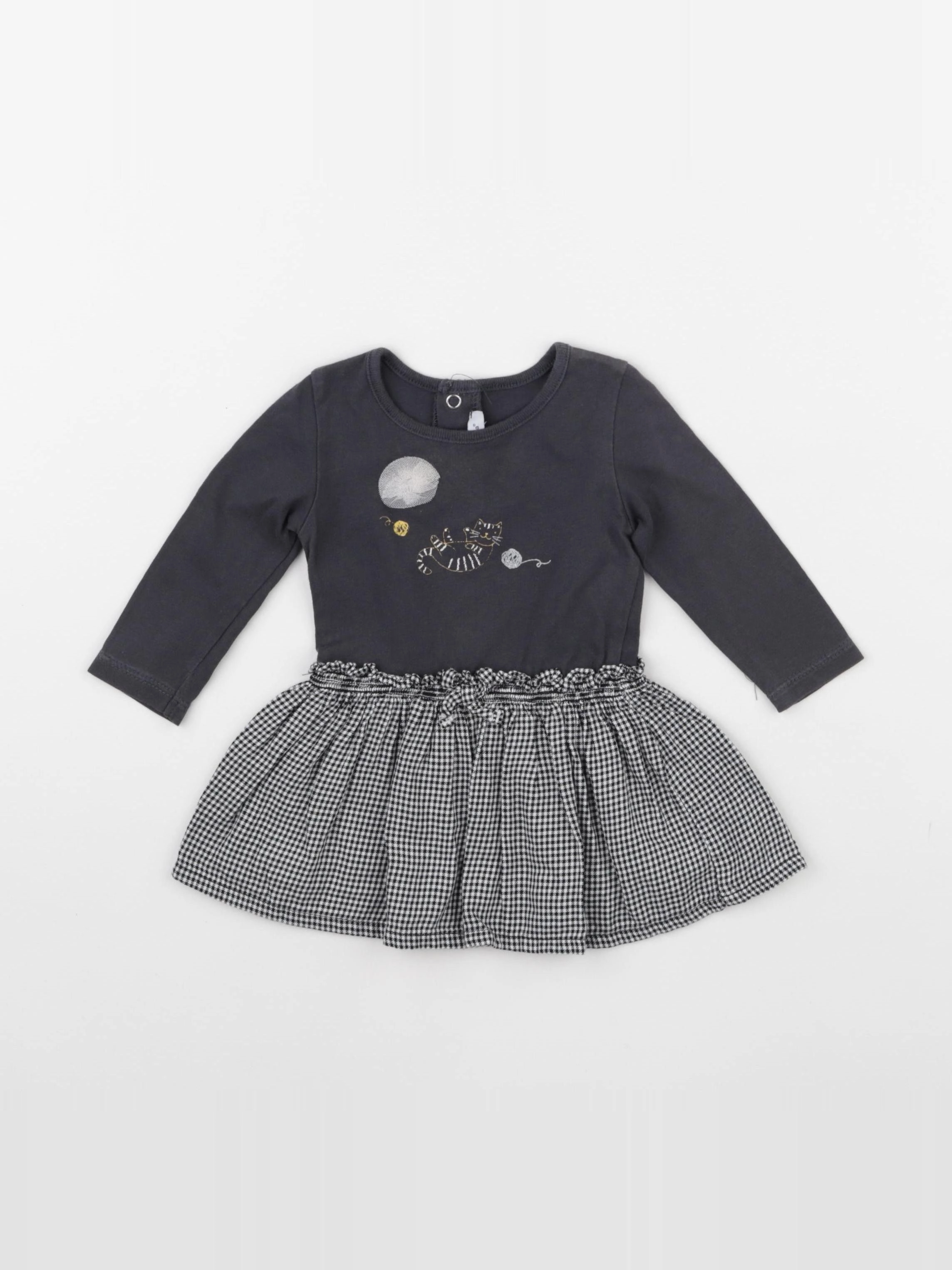Absorba - robe gris - 6 mois
