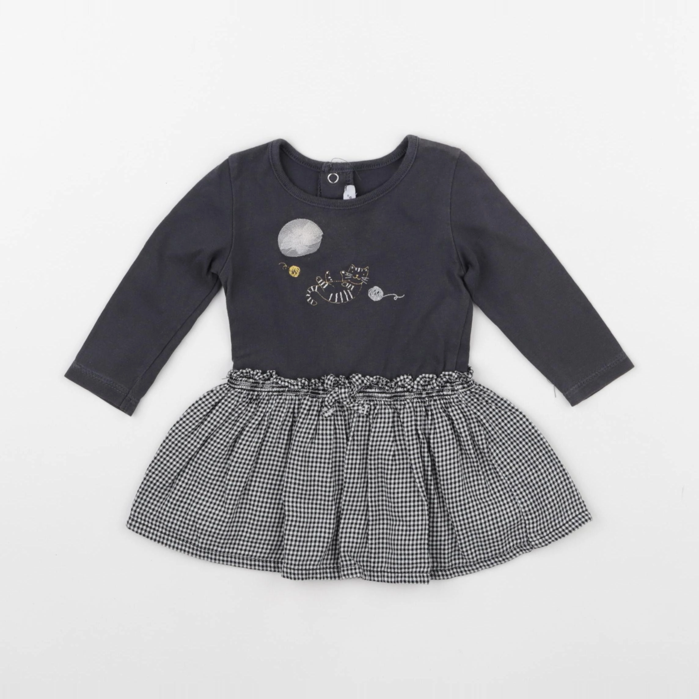 Absorba - robe gris - 6 mois
