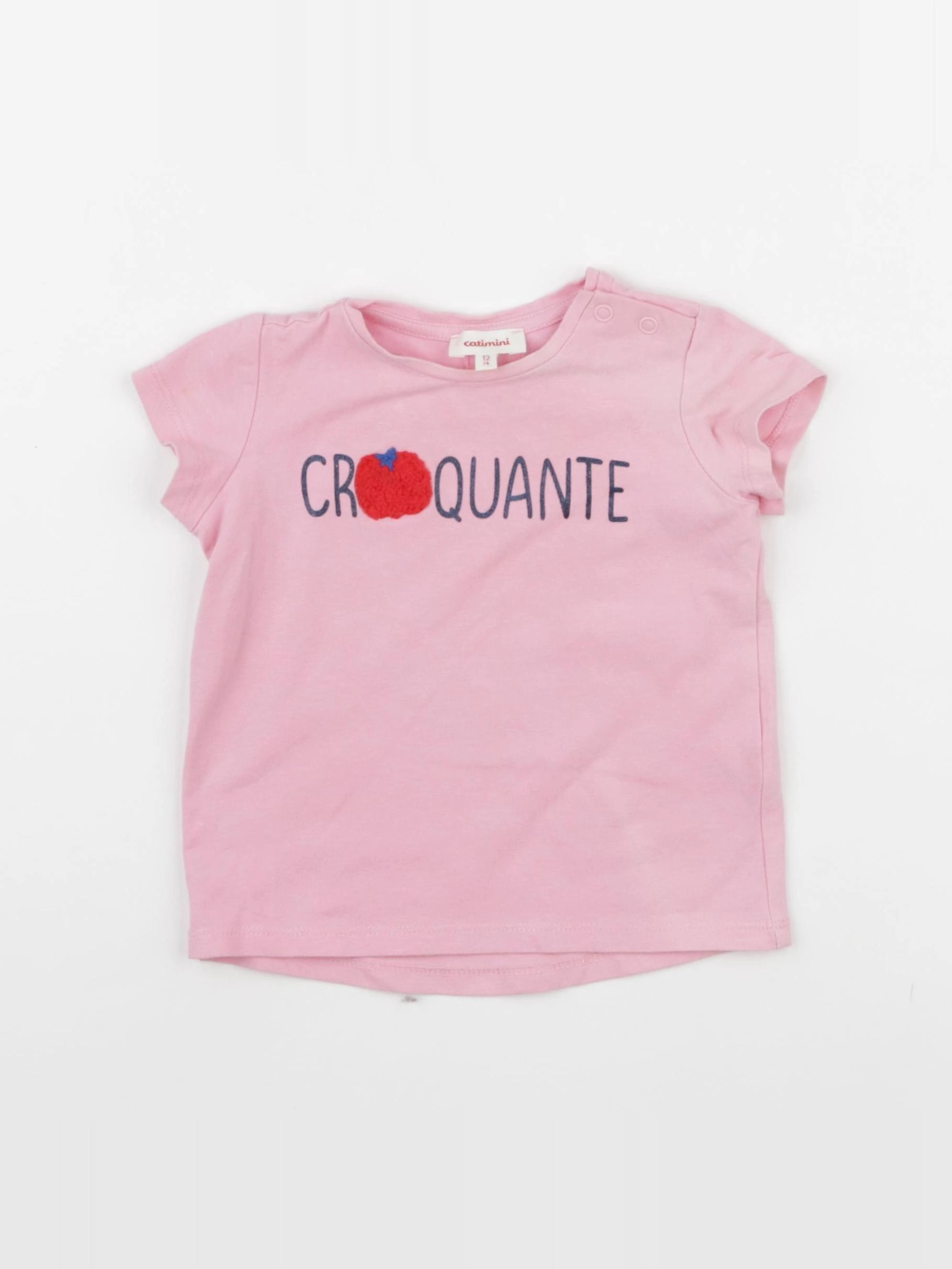 Catimini - tee-shirt rose - 12 mois