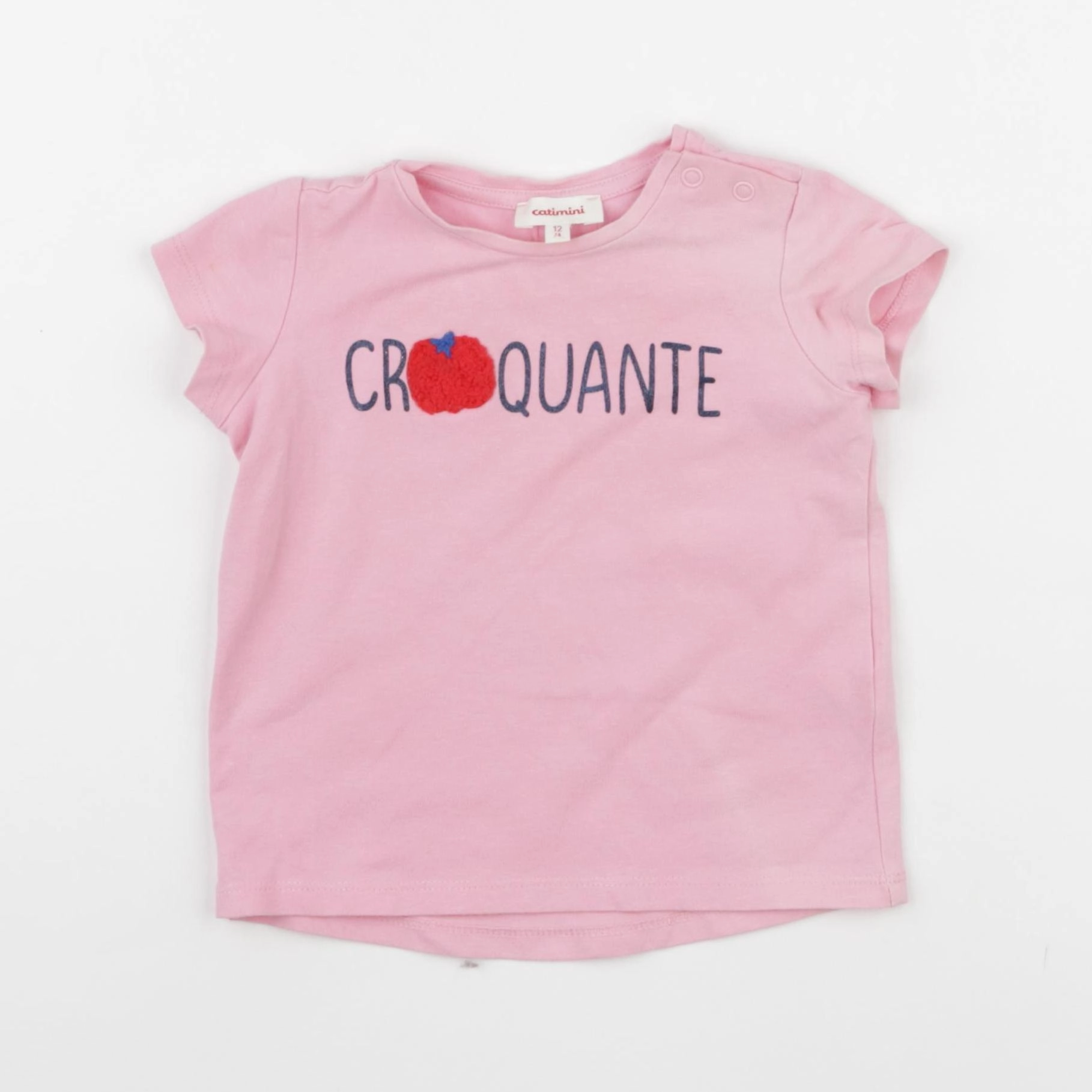 Catimini - tee-shirt rose - 12 mois