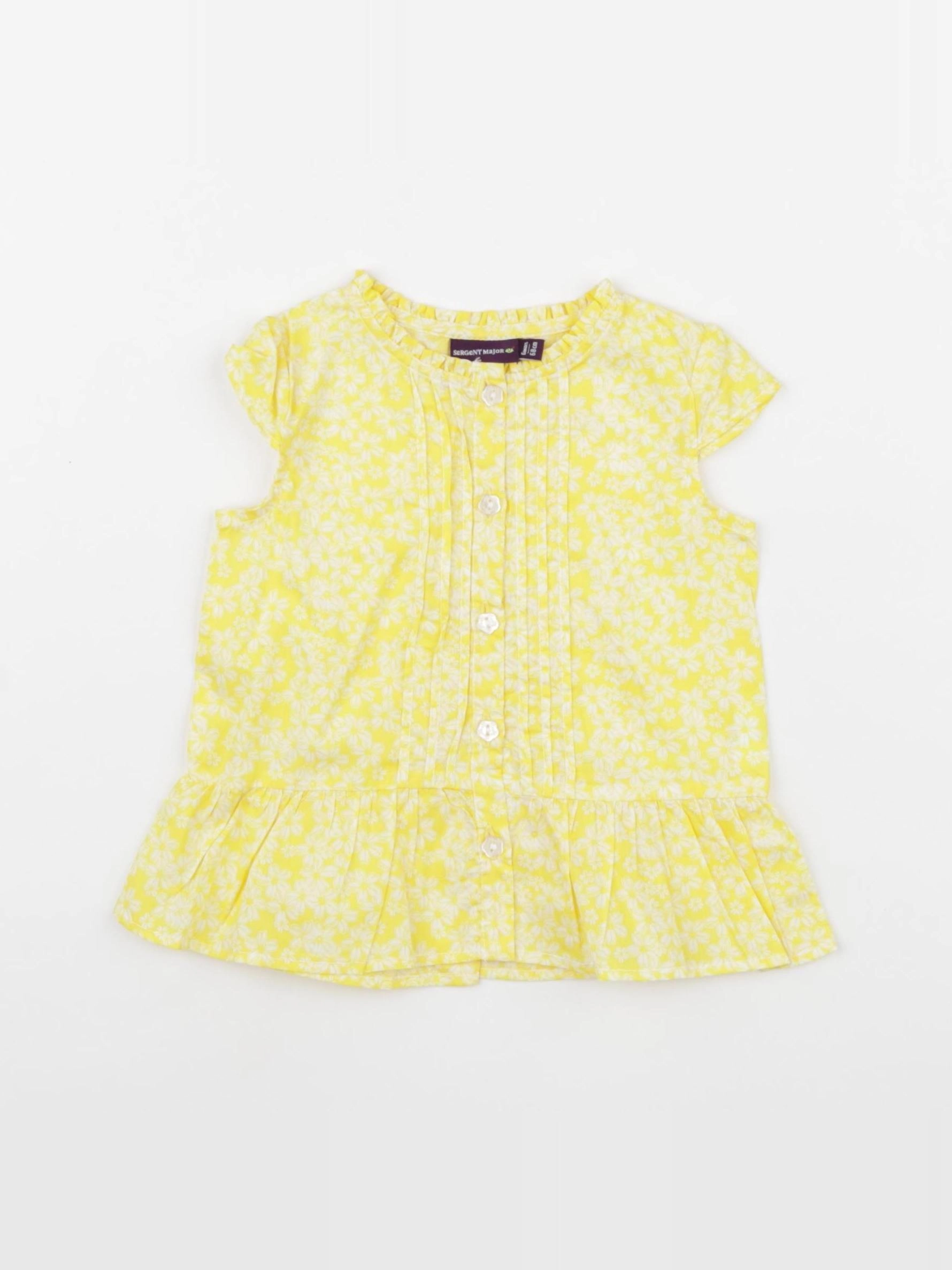 Sergent Major - blouse jaune - 6 mois