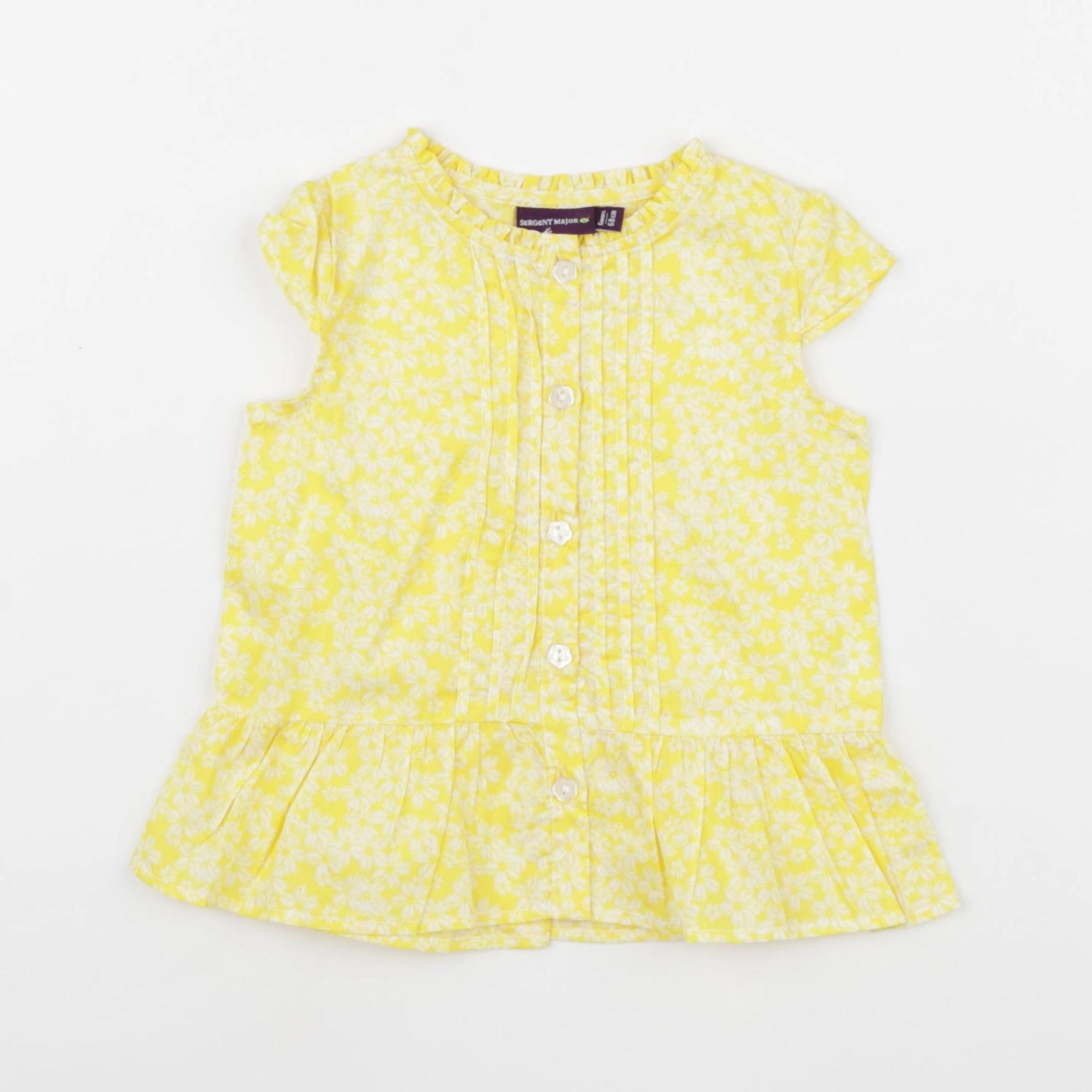 Sergent Major - blouse jaune - 6 mois