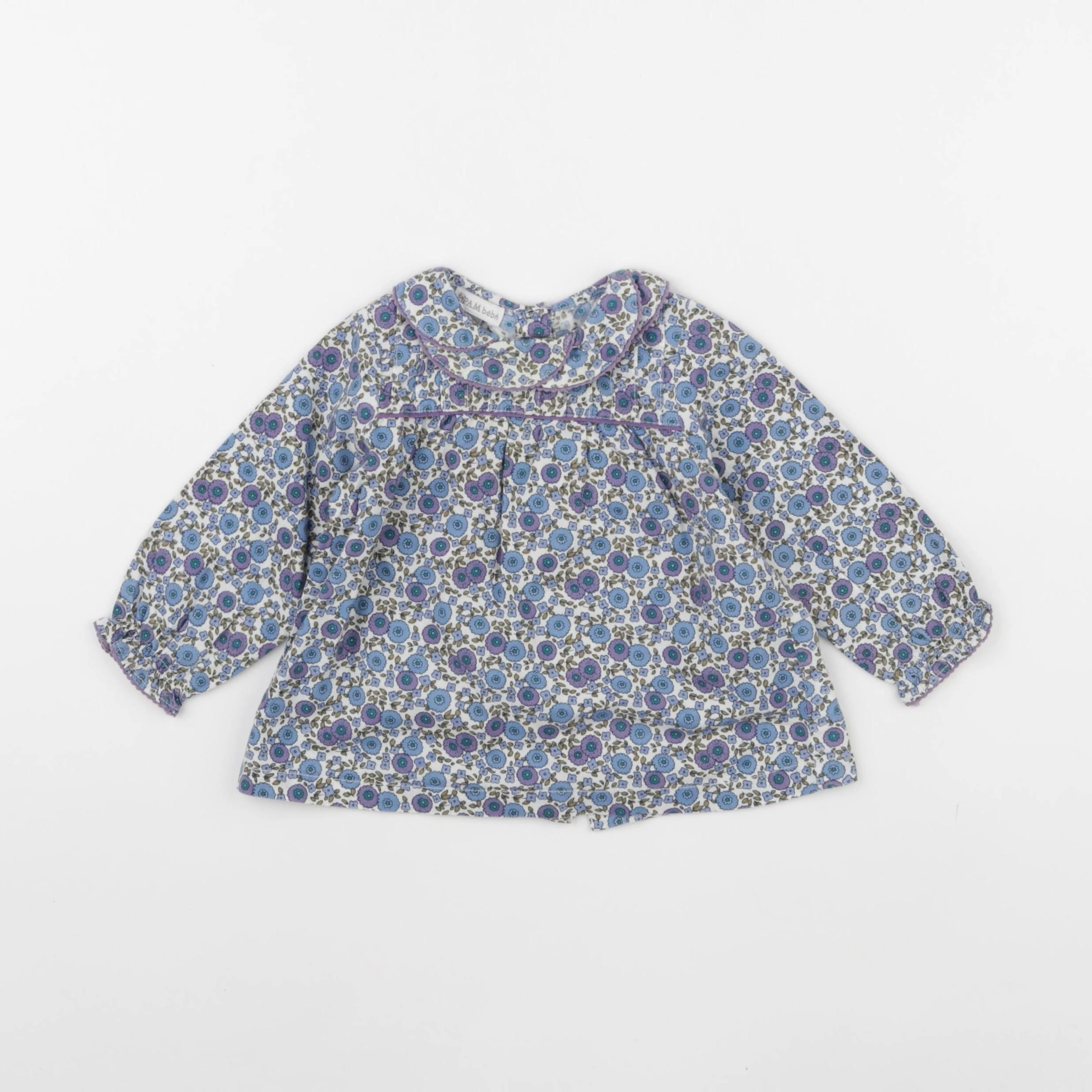 DPAM - blouse bleu - 6 mois