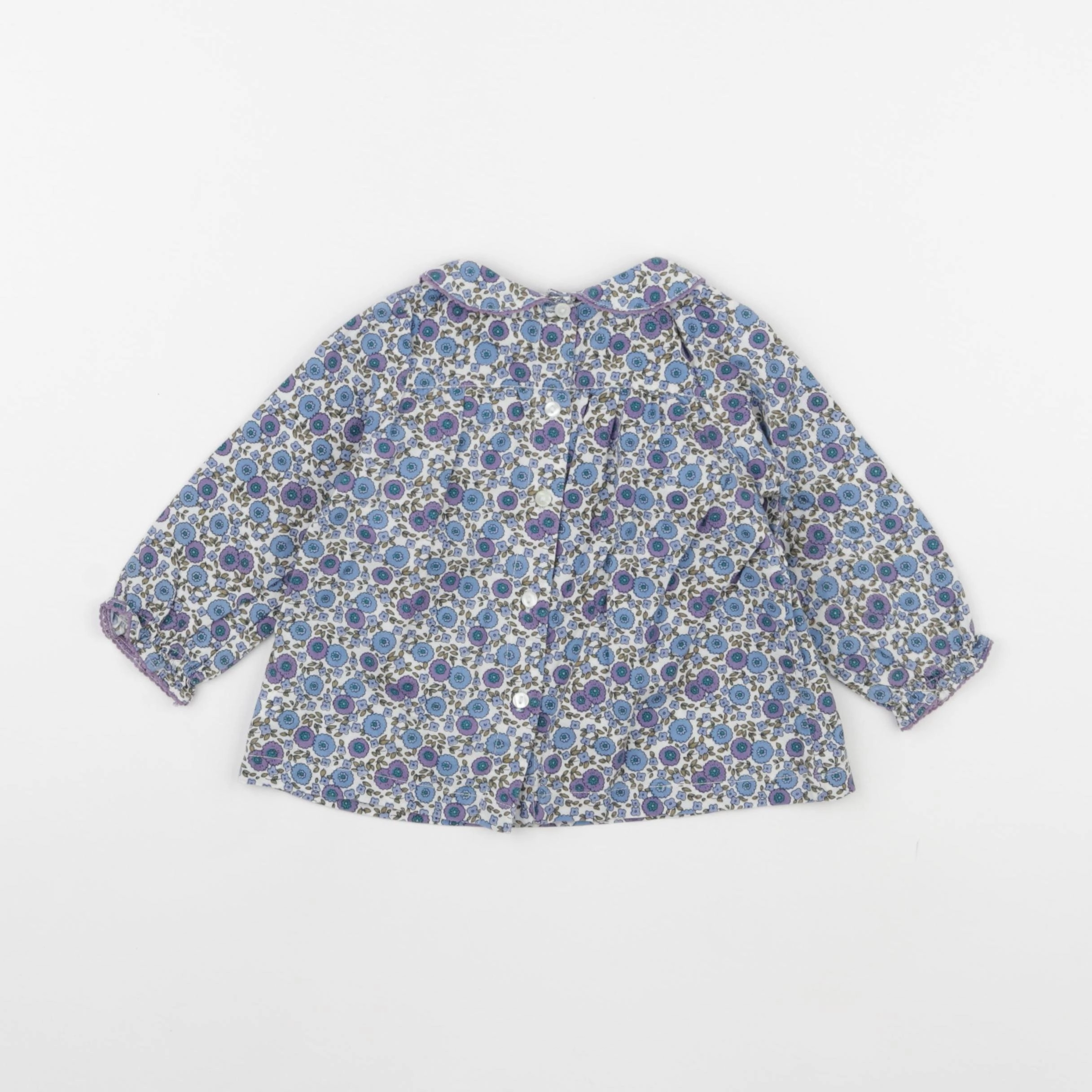DPAM - blouse bleu - 6 mois