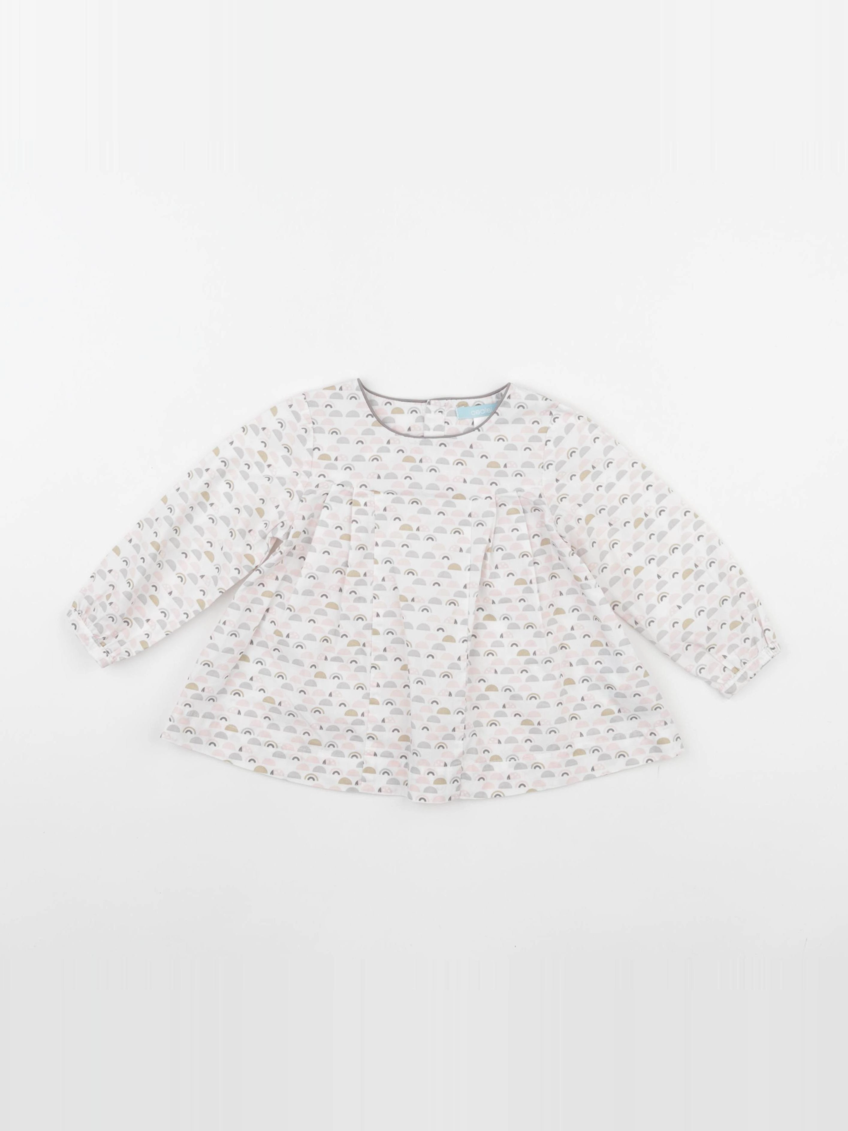 Obaïbi - blouse multicolore - 12 mois