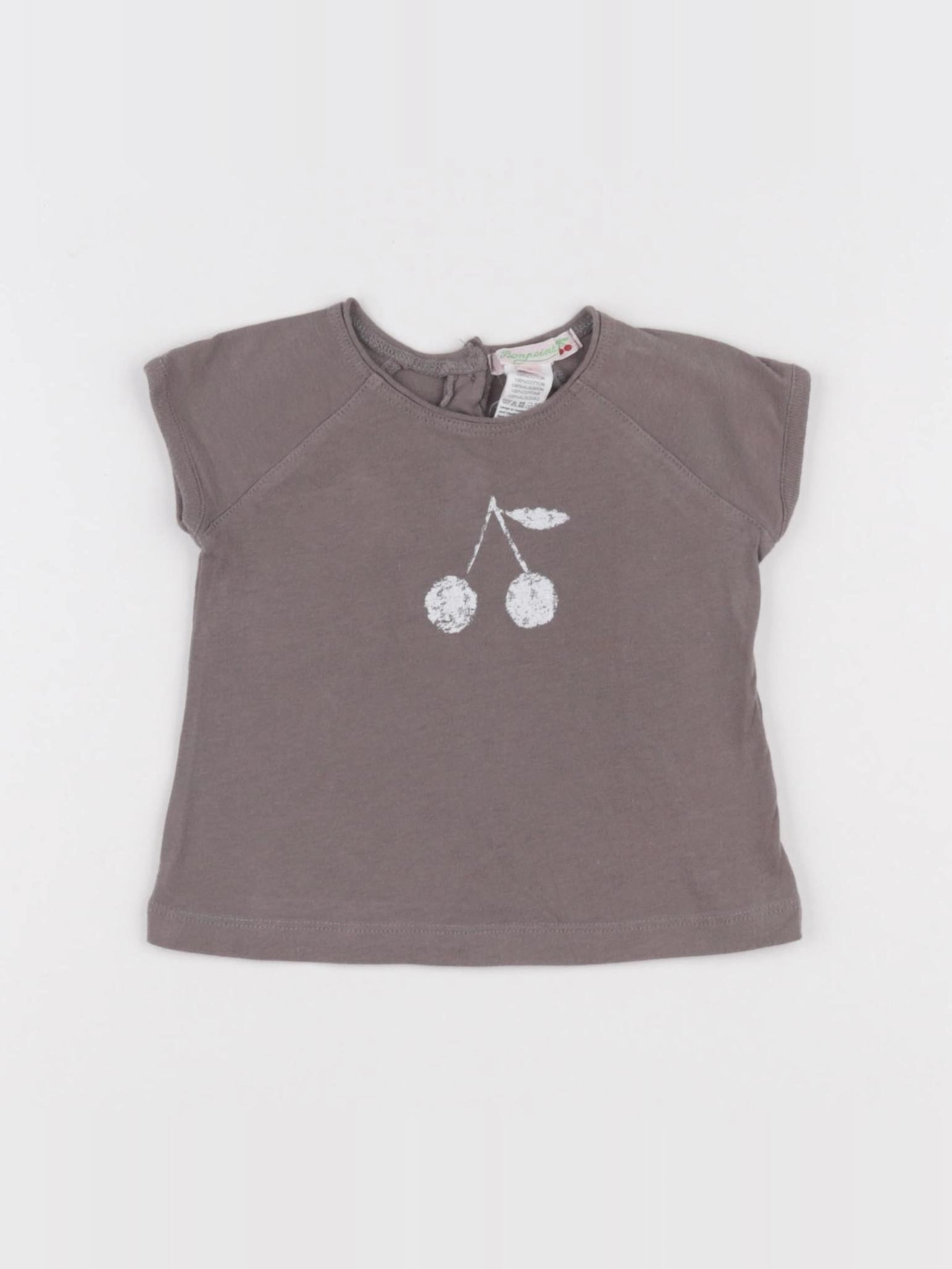 Bonpoint - tee-shirt marron - 3 mois