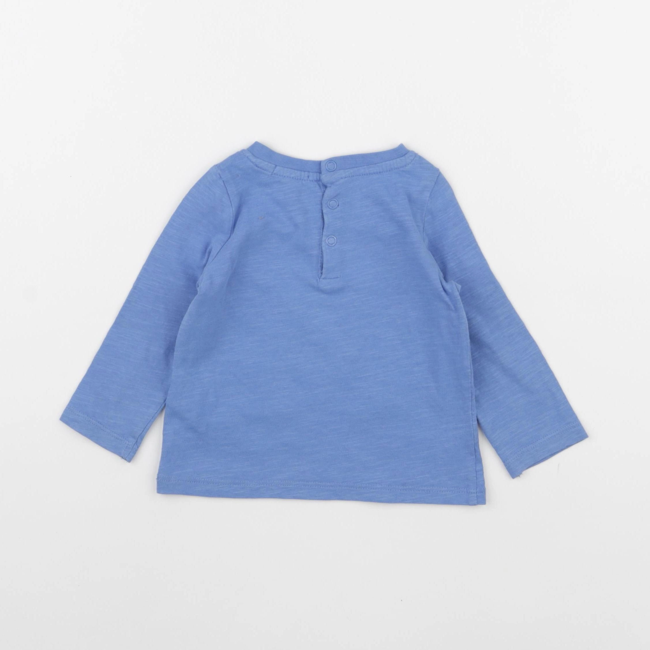 DPAM - tee-shirt bleu - 12 mois
