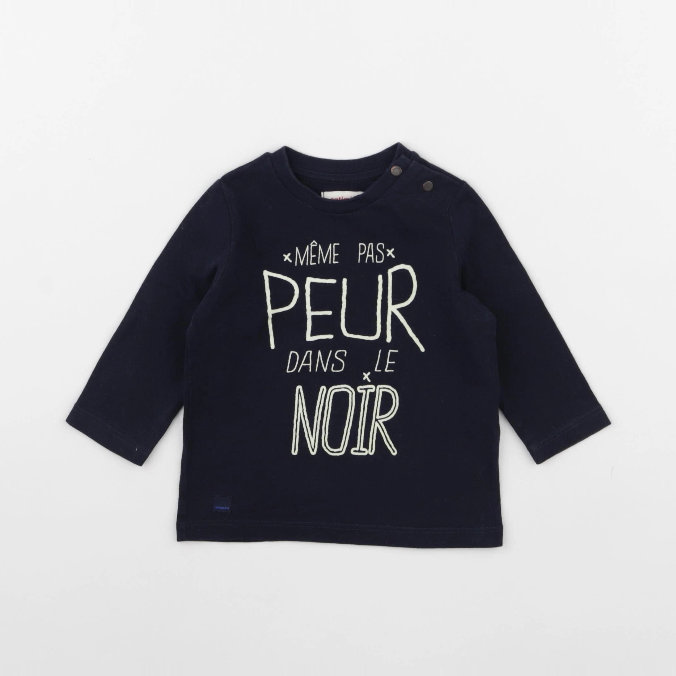 Catimini - tee-shirt bleu - 6 mois