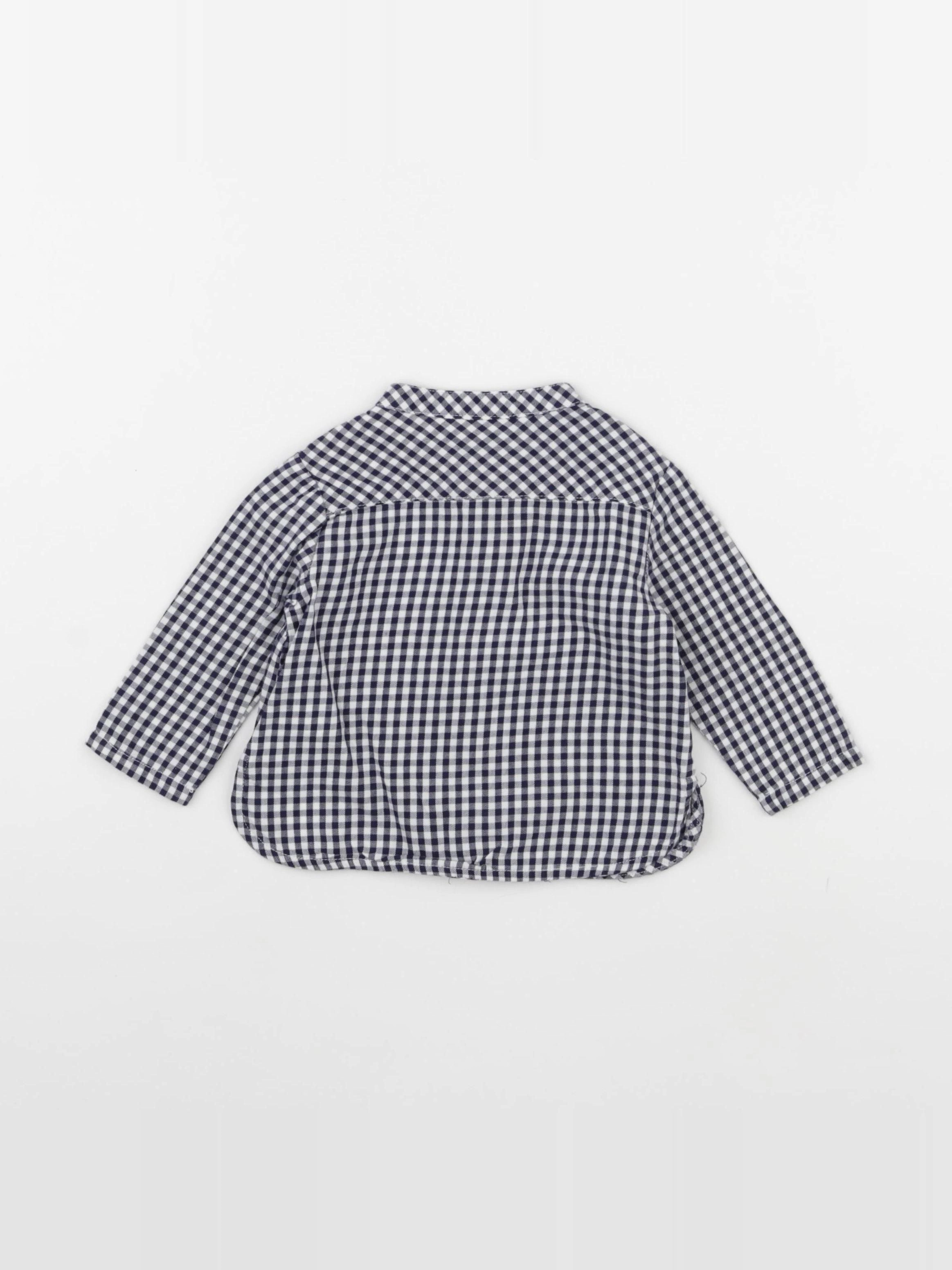 Sergent Major - chemise blanc, bleu - 6 mois