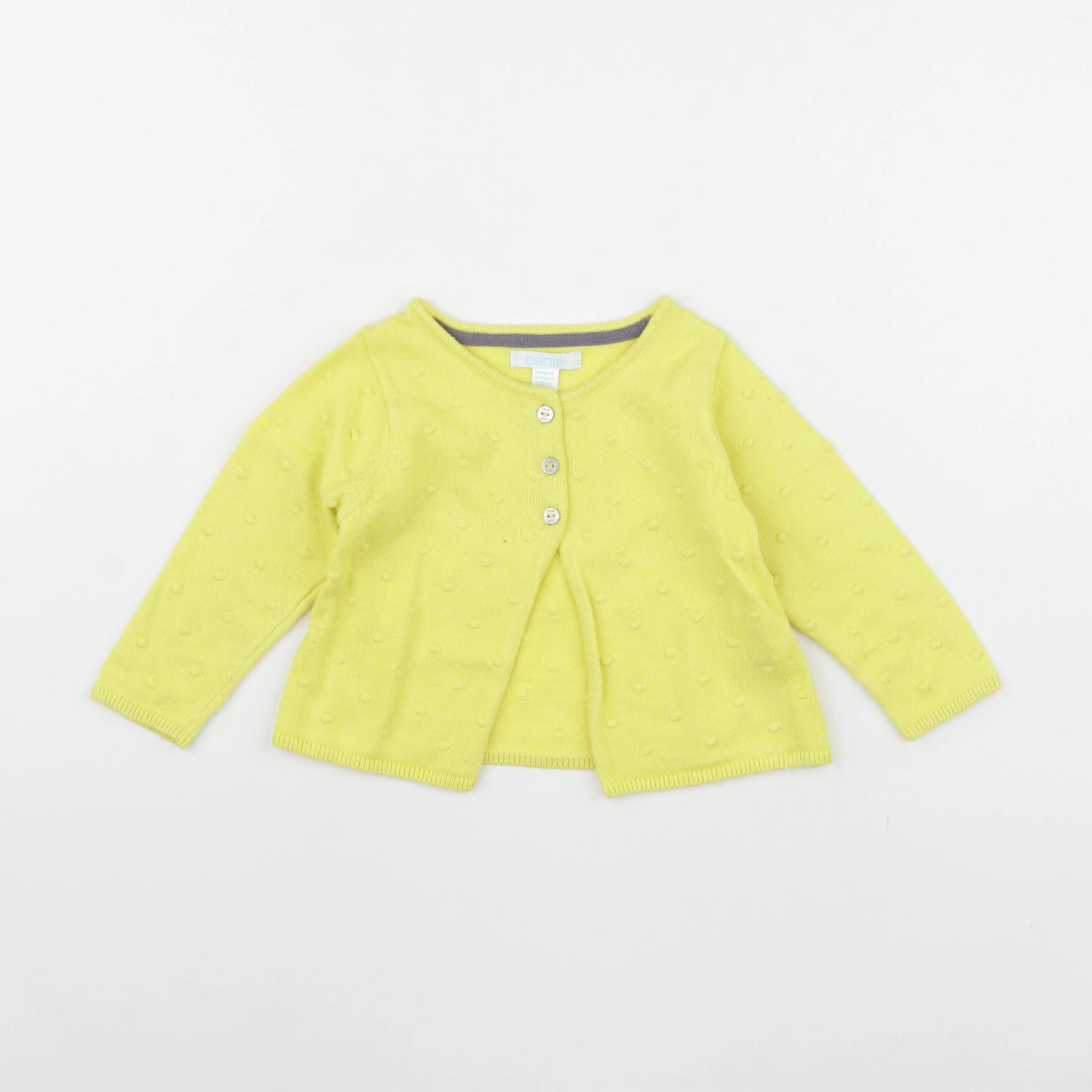 Obaïbi - gilet jaune - 9 mois