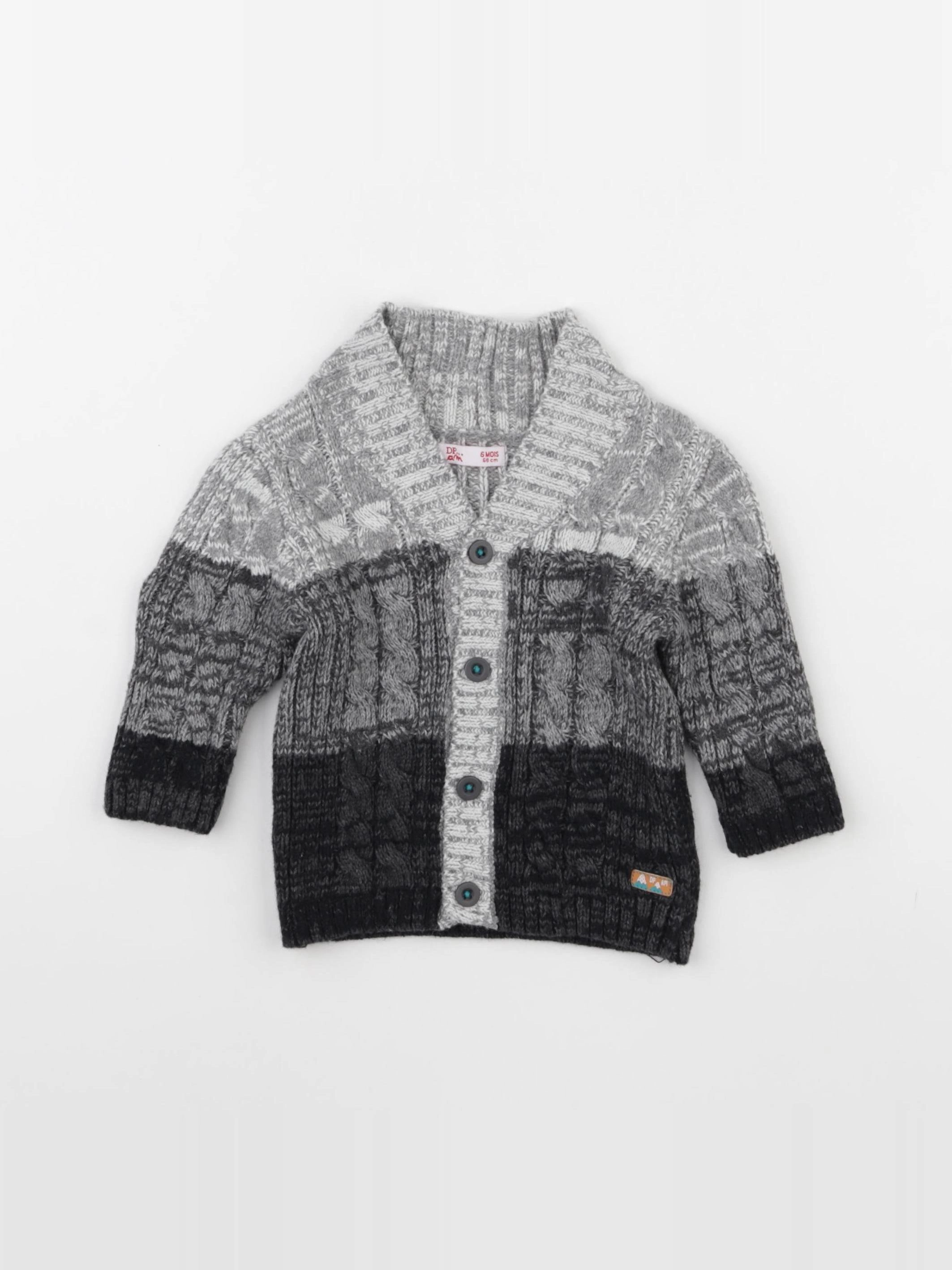 DPAM - gilet gris - 6 mois