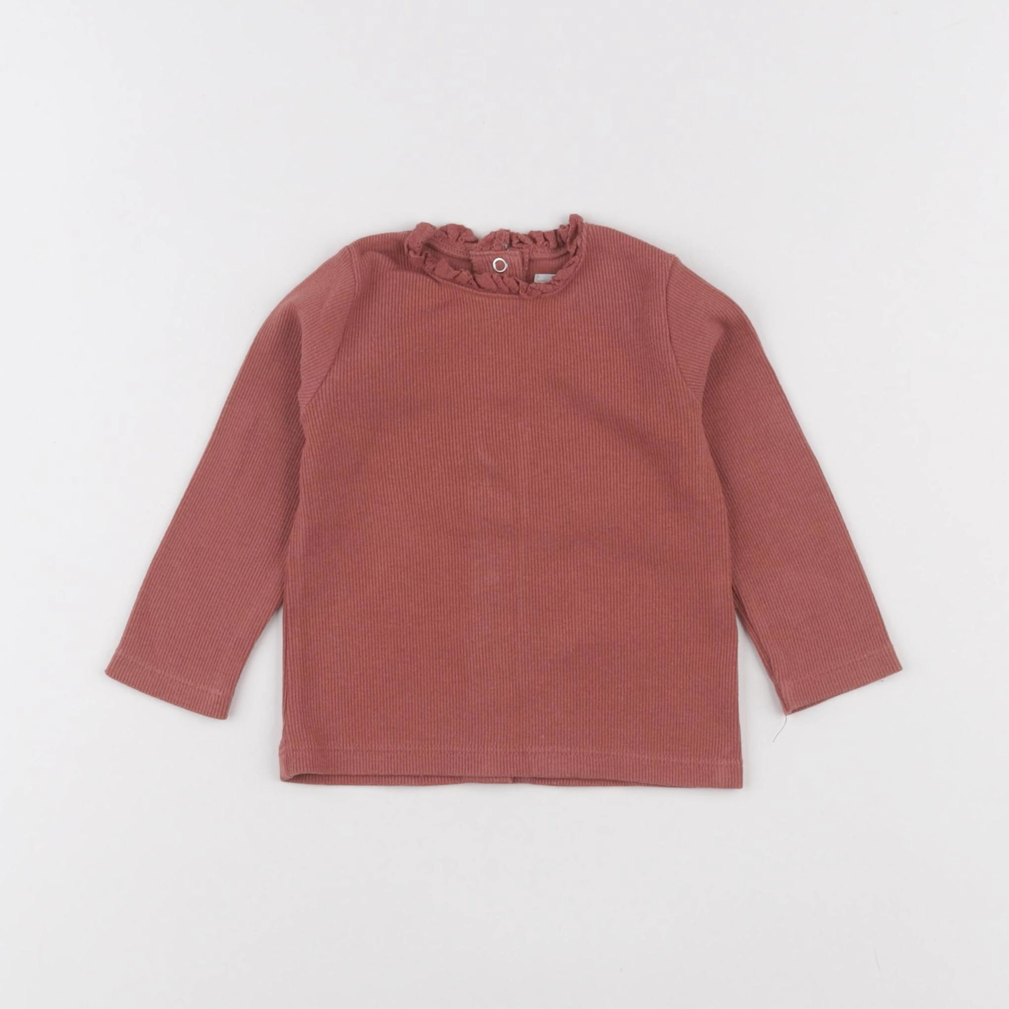 Vertbaudet - tee-shirt marron - 6 mois