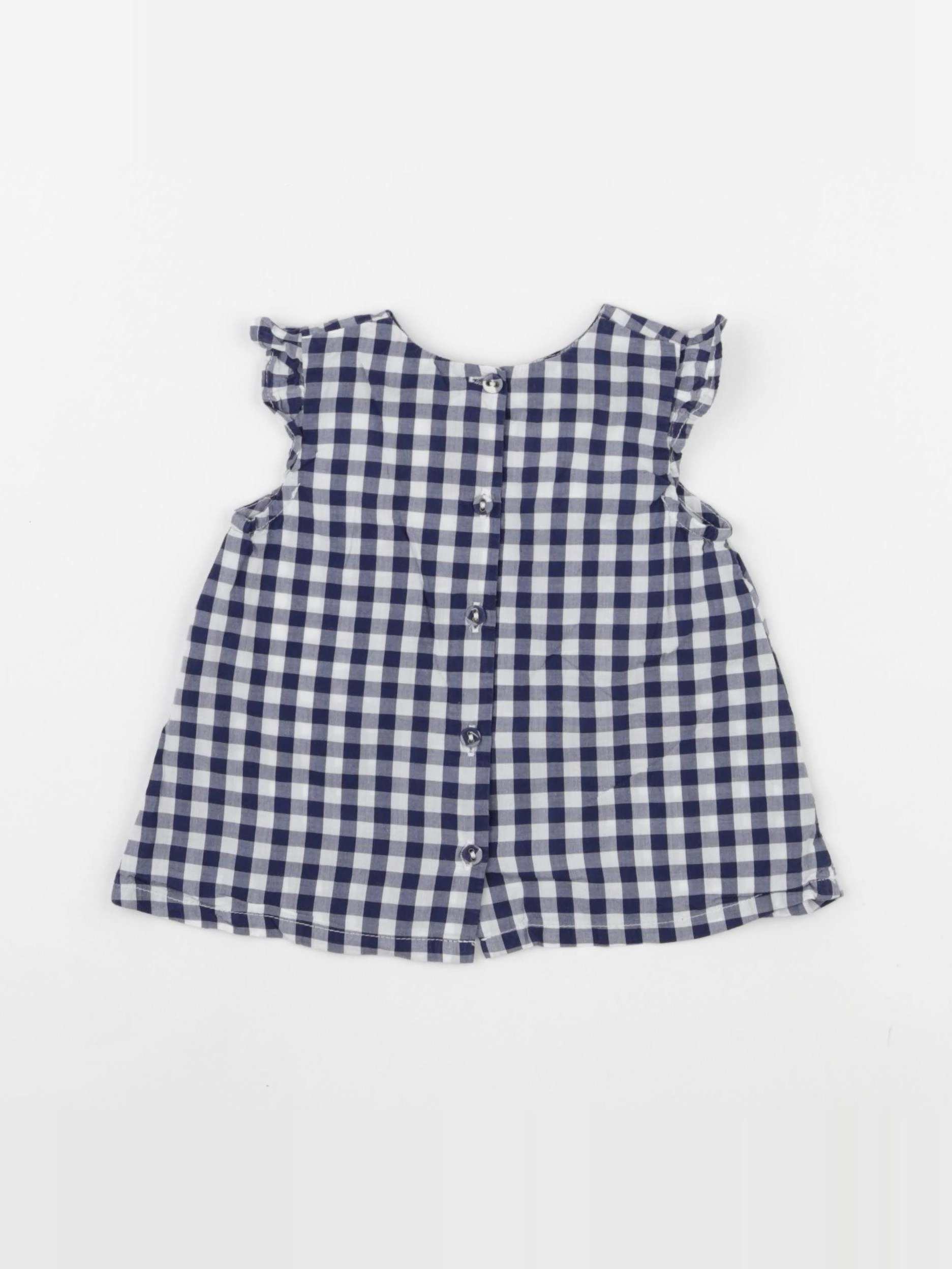 Sergent Major - blouse blanc, bleu - 6 mois