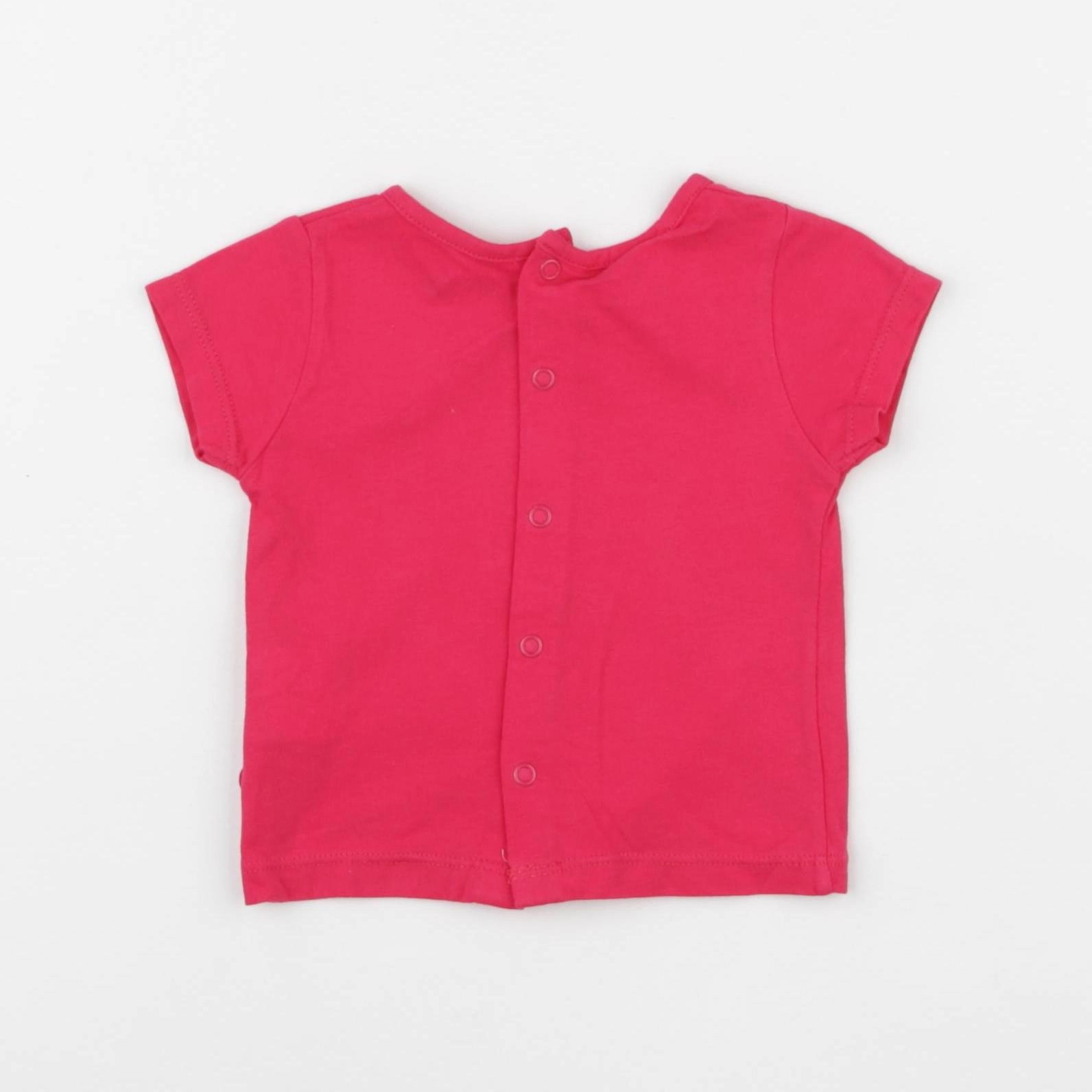 Obaïbi - tee-shirt rose - 3 mois