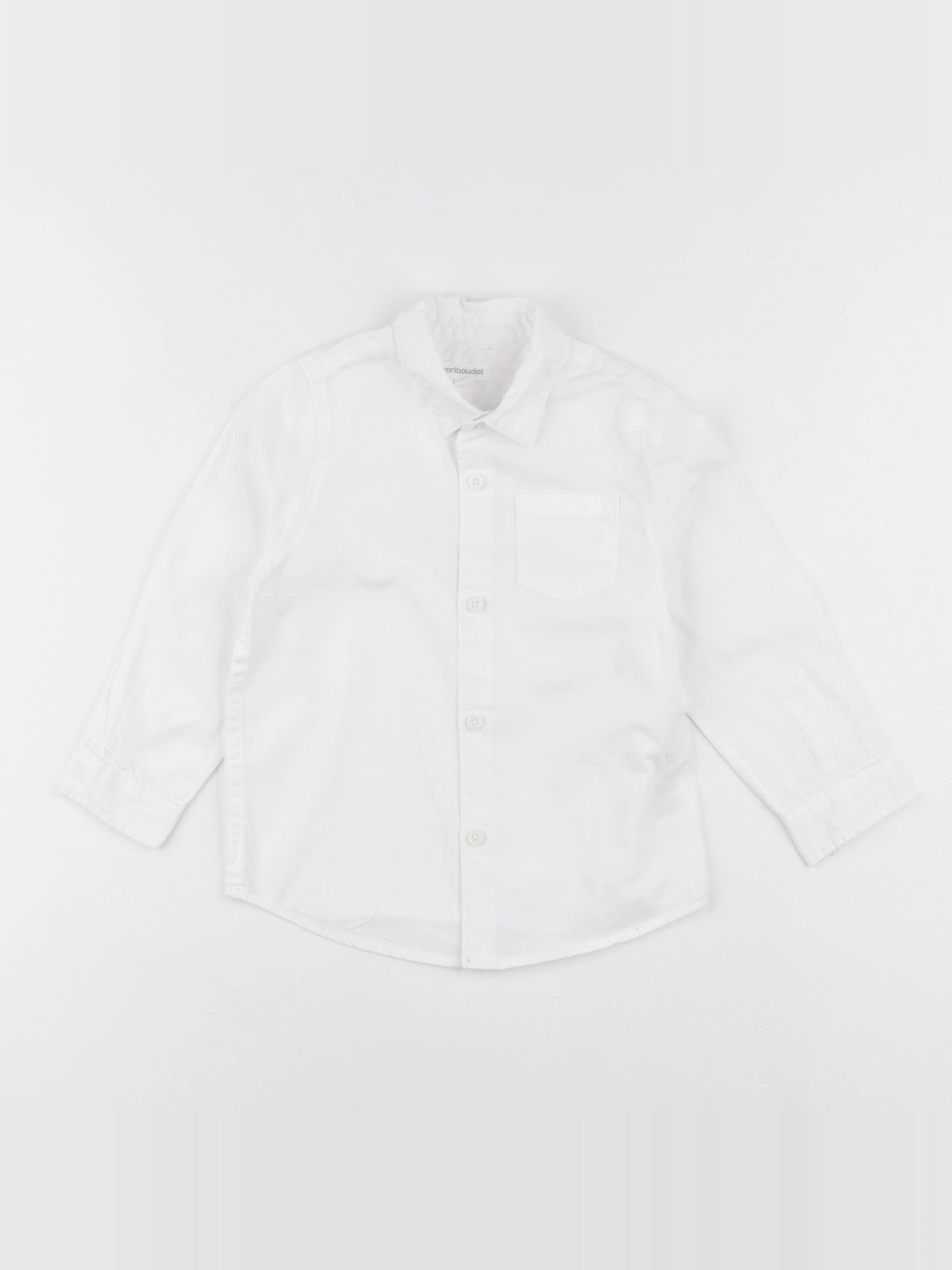 Vertbaudet - chemise blanc - 3 ans