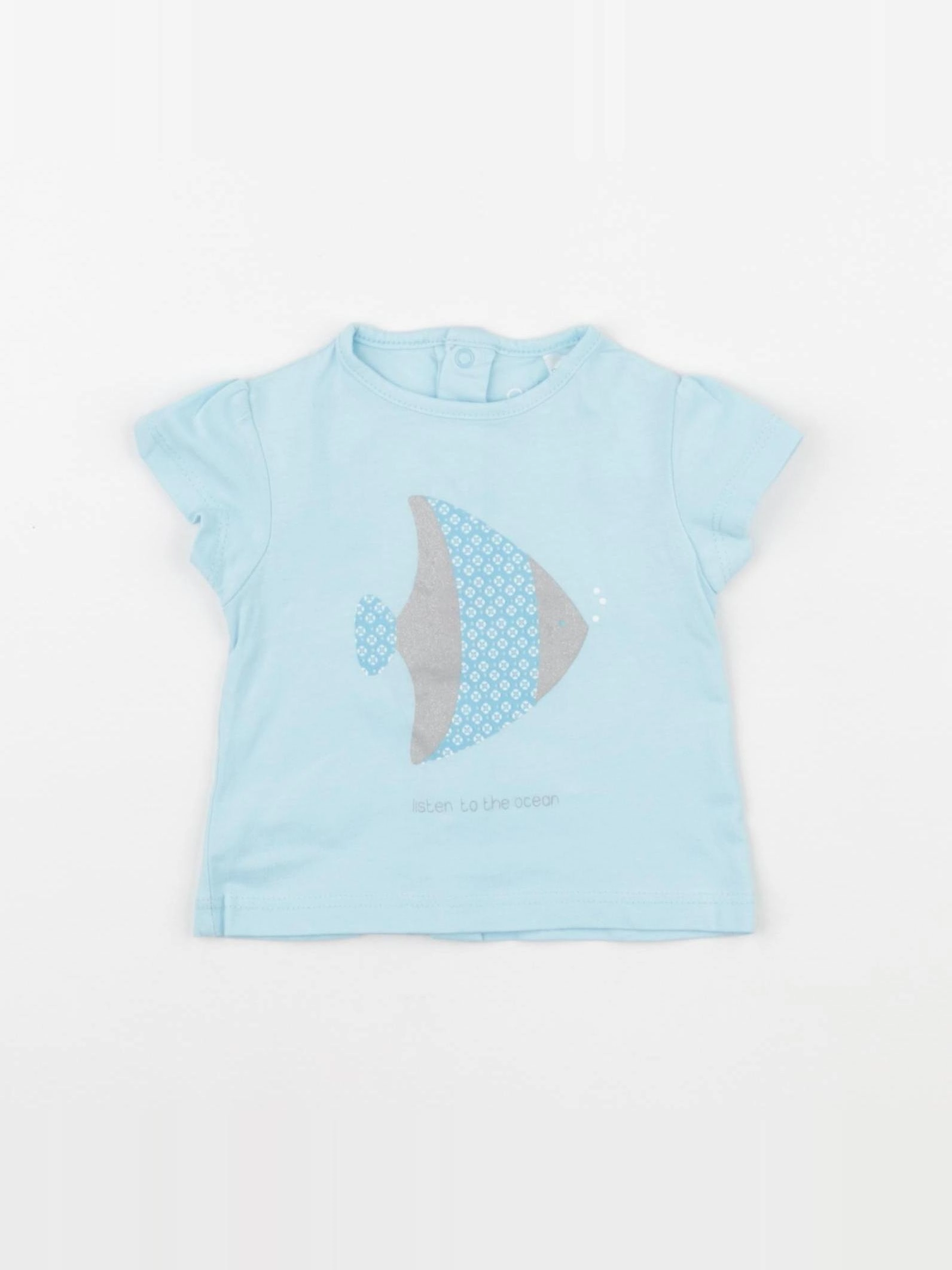 Obaïbi - tee-shirt bleu - 3 mois