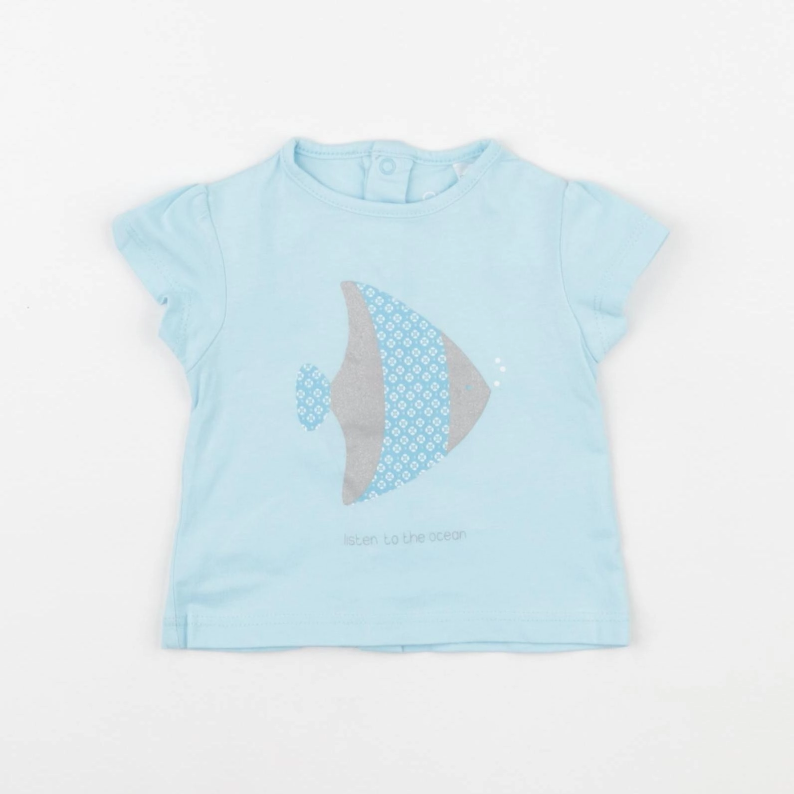 Obaïbi - tee-shirt bleu - 3 mois