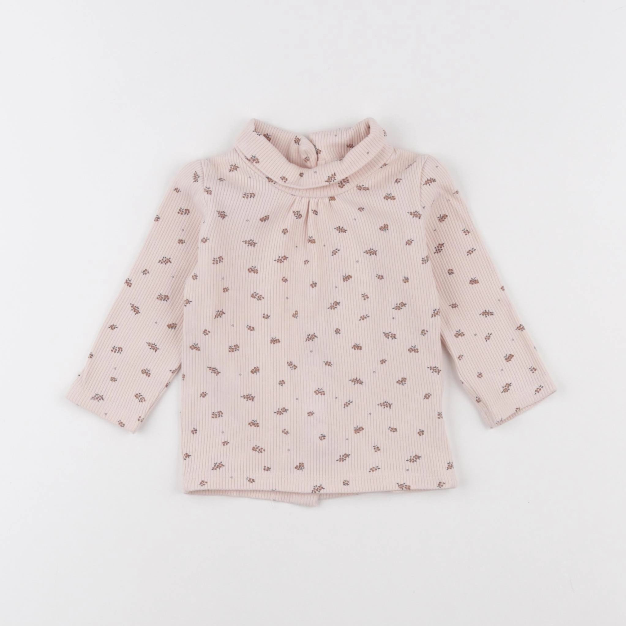 Vertbaudet - sous-pull rose - 9 mois