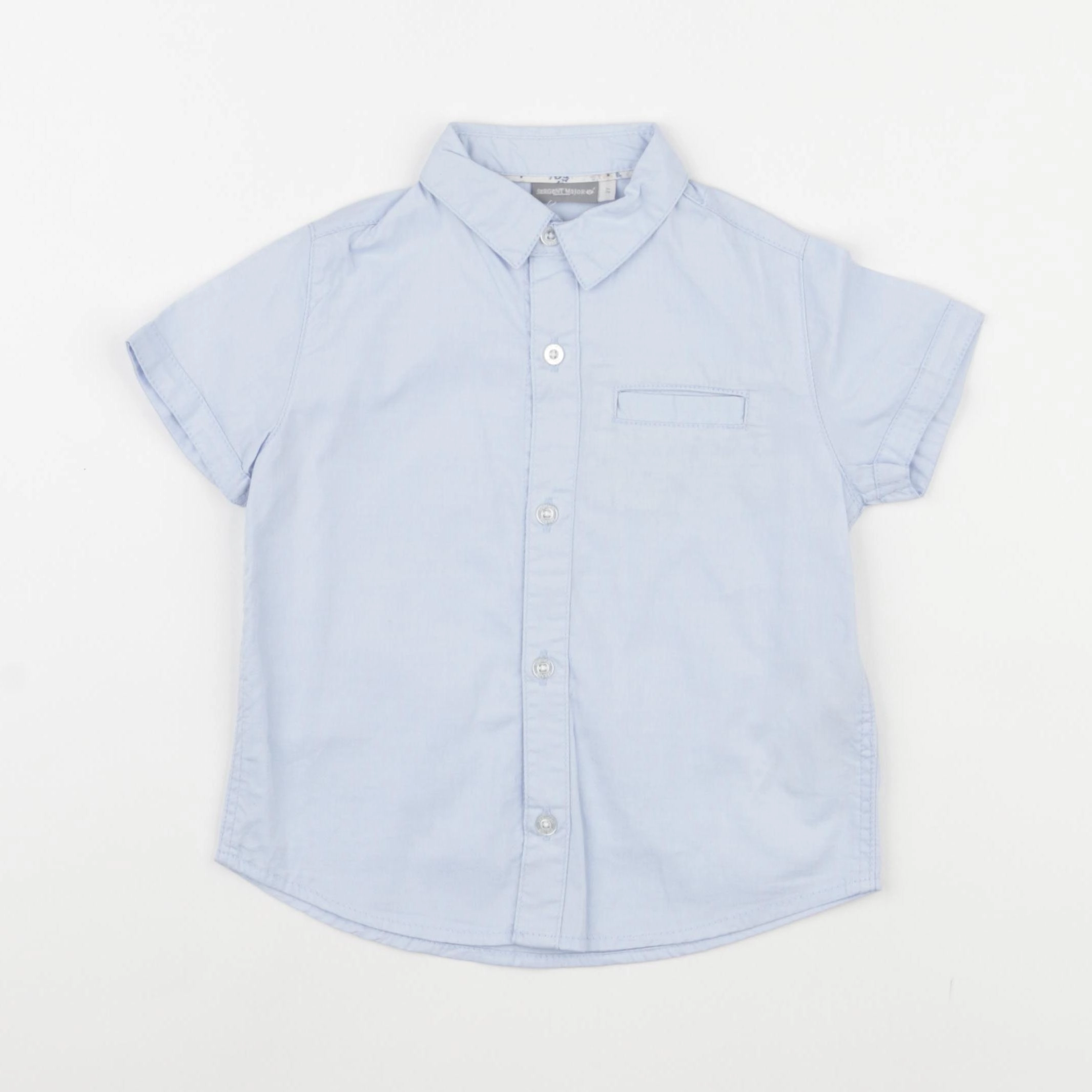 Sergent Major - chemise bleu - 2 ans